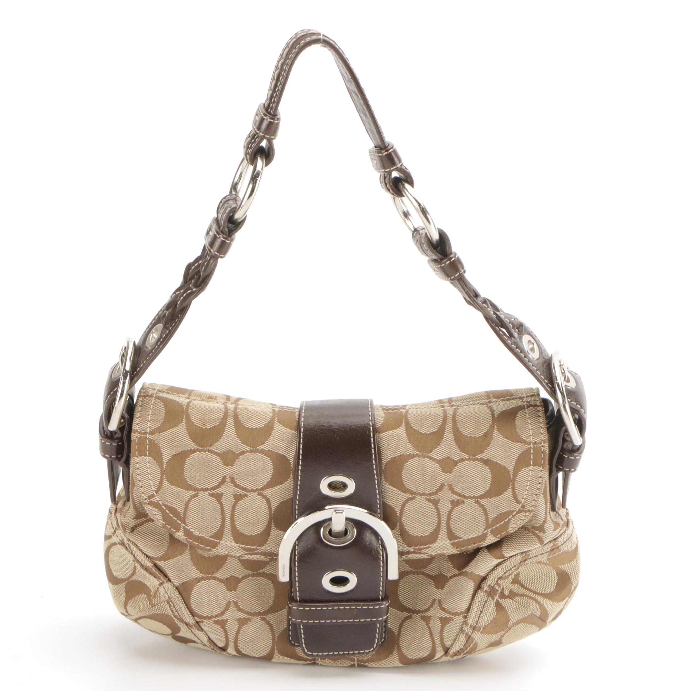 Coach Madison Op Art Handbag in Patent Leather & Soho Front Flap Shoulder Bag