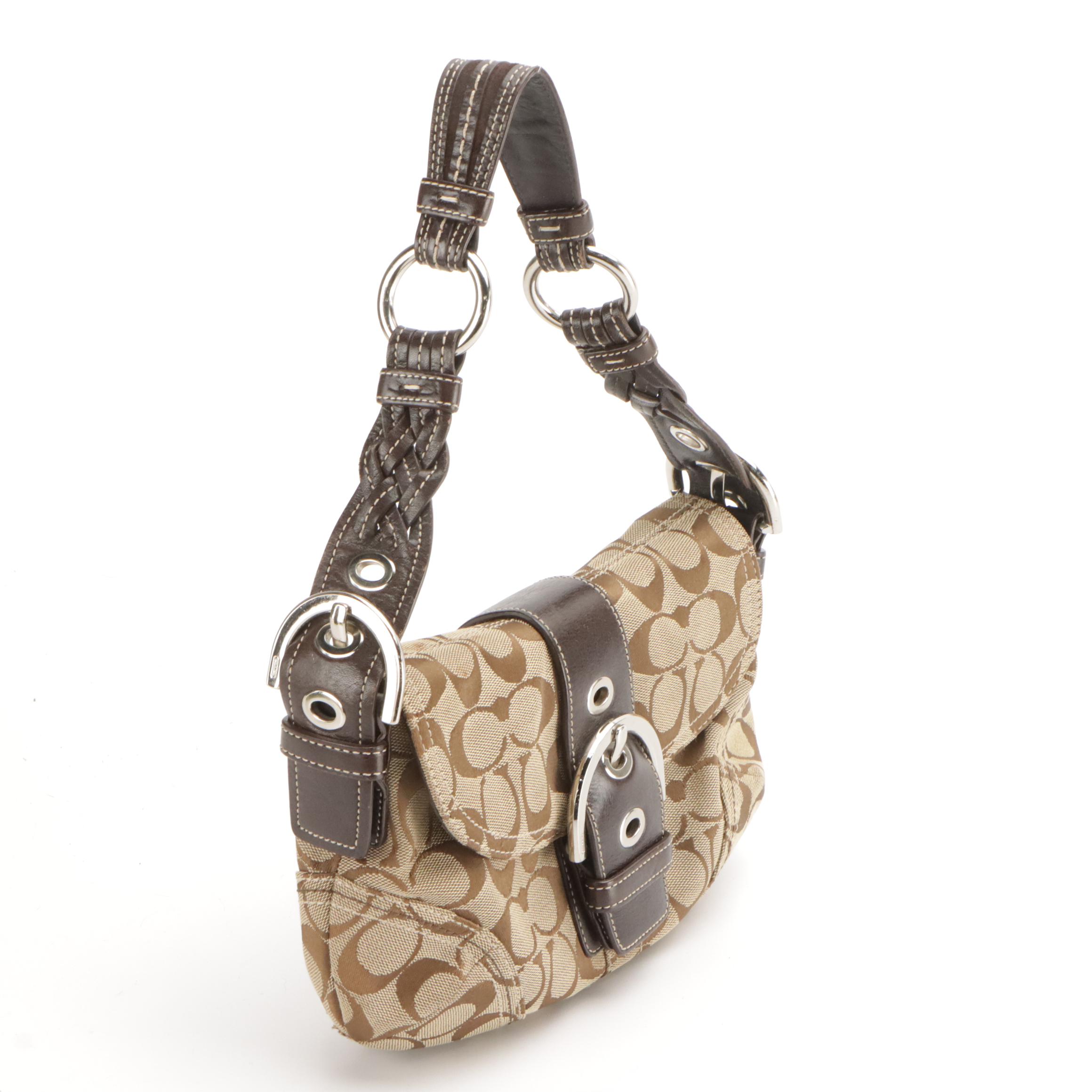 Coach Madison Op Art Handbag in Patent Leather & Soho Front Flap Shoulder Bag