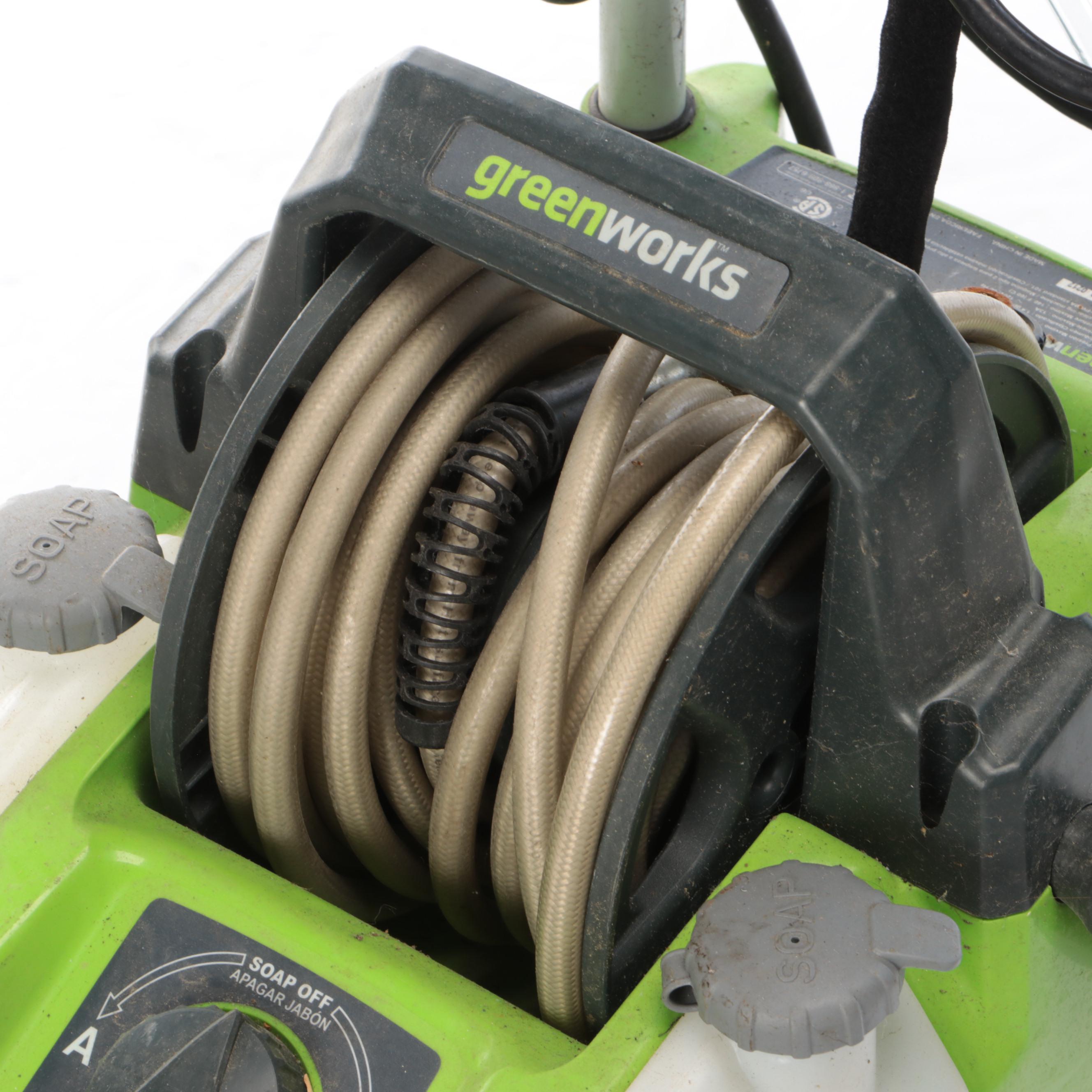 Greenworks 1700 PSI Pressure Washer and Worx Portable Power Cleaner