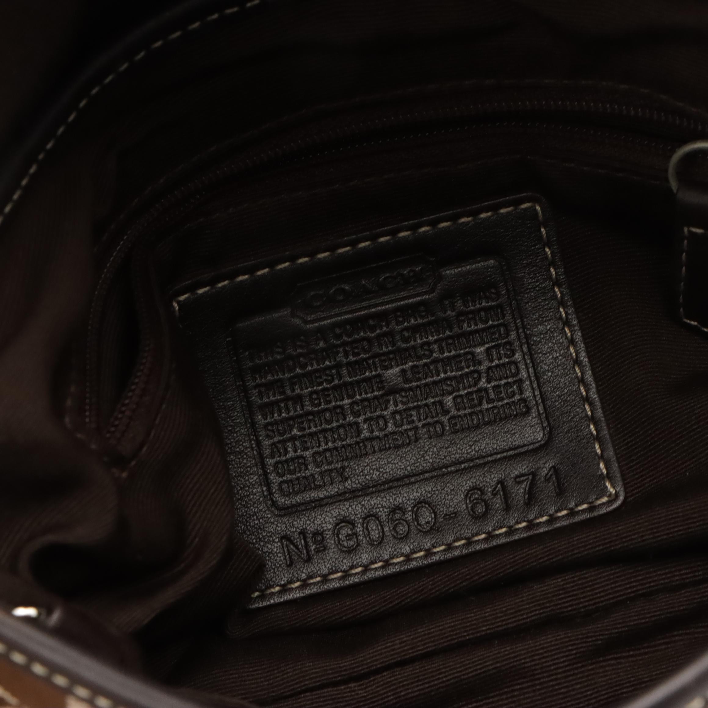 Coach Madison Op Art Handbag in Patent Leather & Soho Front Flap Shoulder Bag