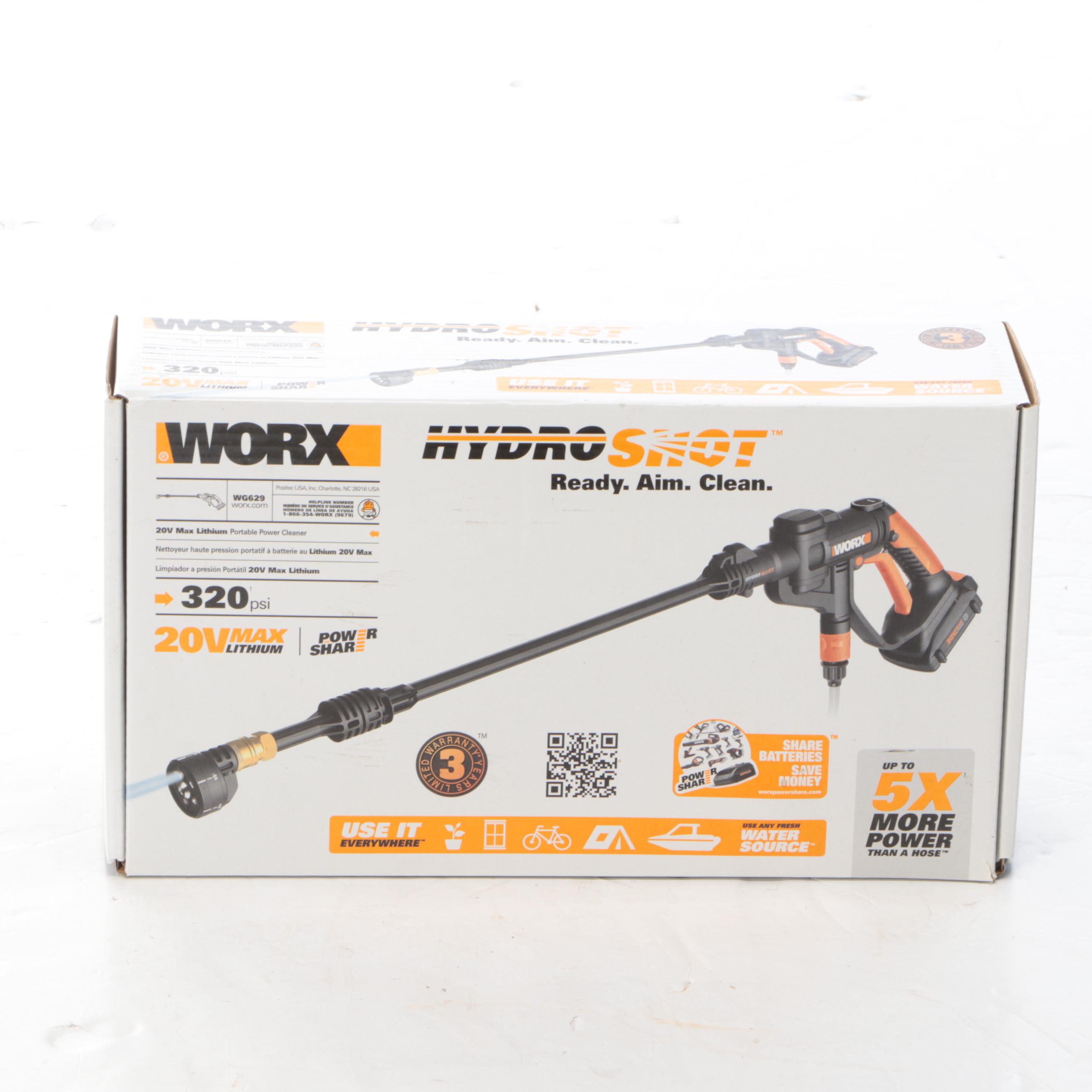 Greenworks 1700 PSI Pressure Washer and Worx Portable Power Cleaner