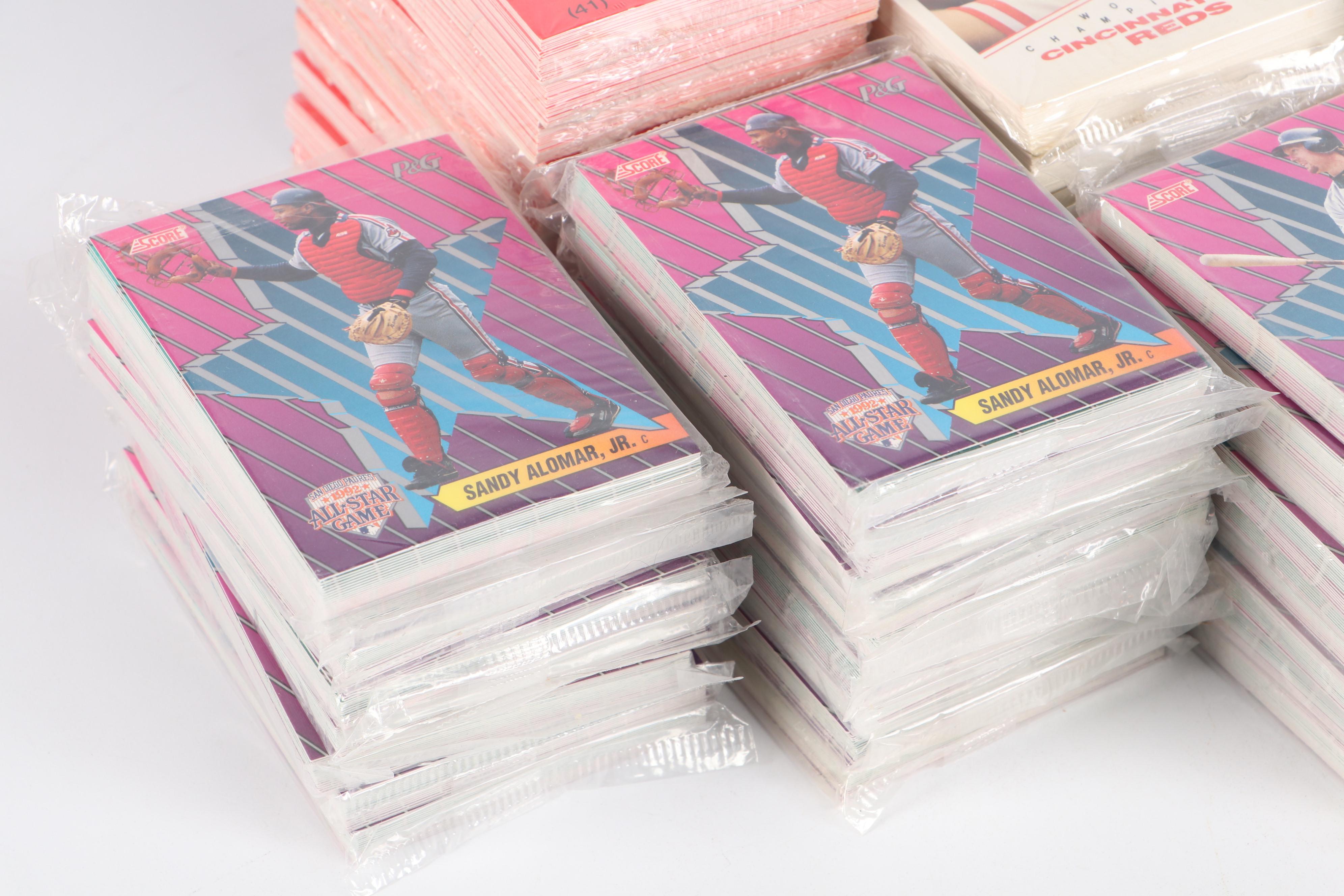 1990 Kahn's Wieners Sealed Cincinnati Reds Baseball Card Packs with More