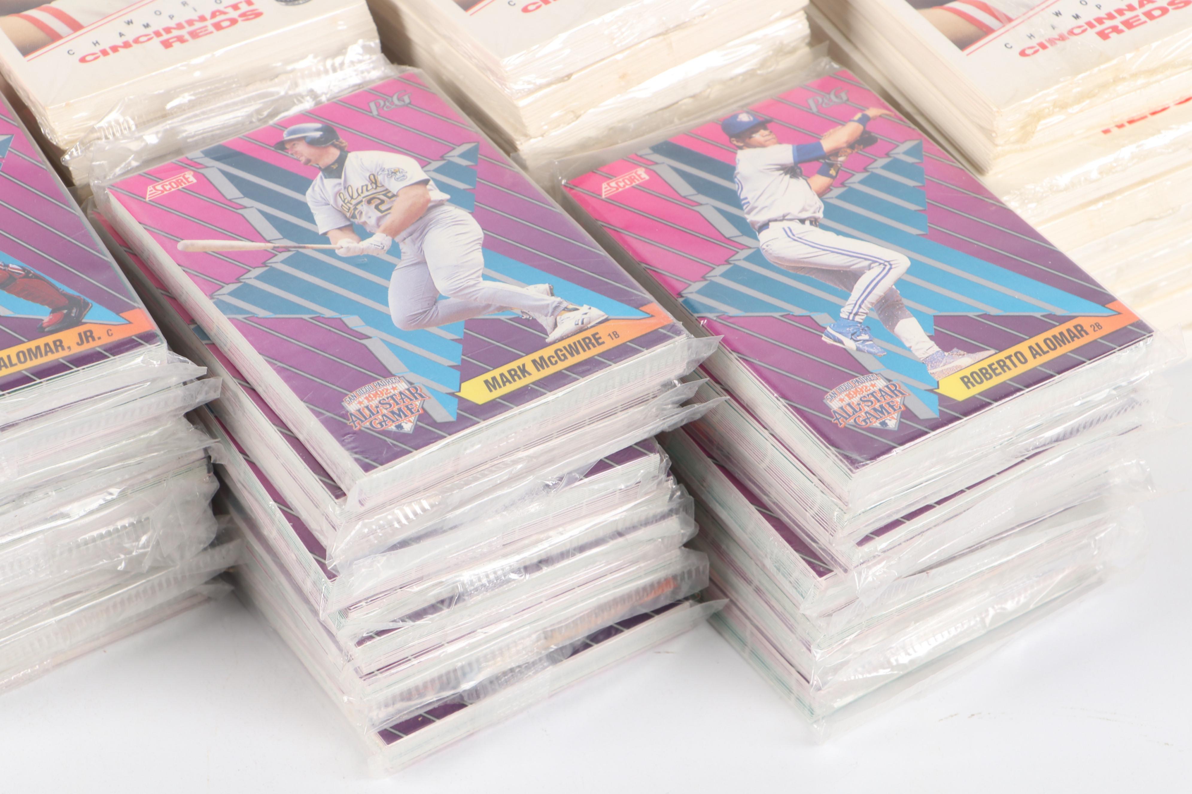 1990 Kahn's Wieners Sealed Cincinnati Reds Baseball Card Packs with More