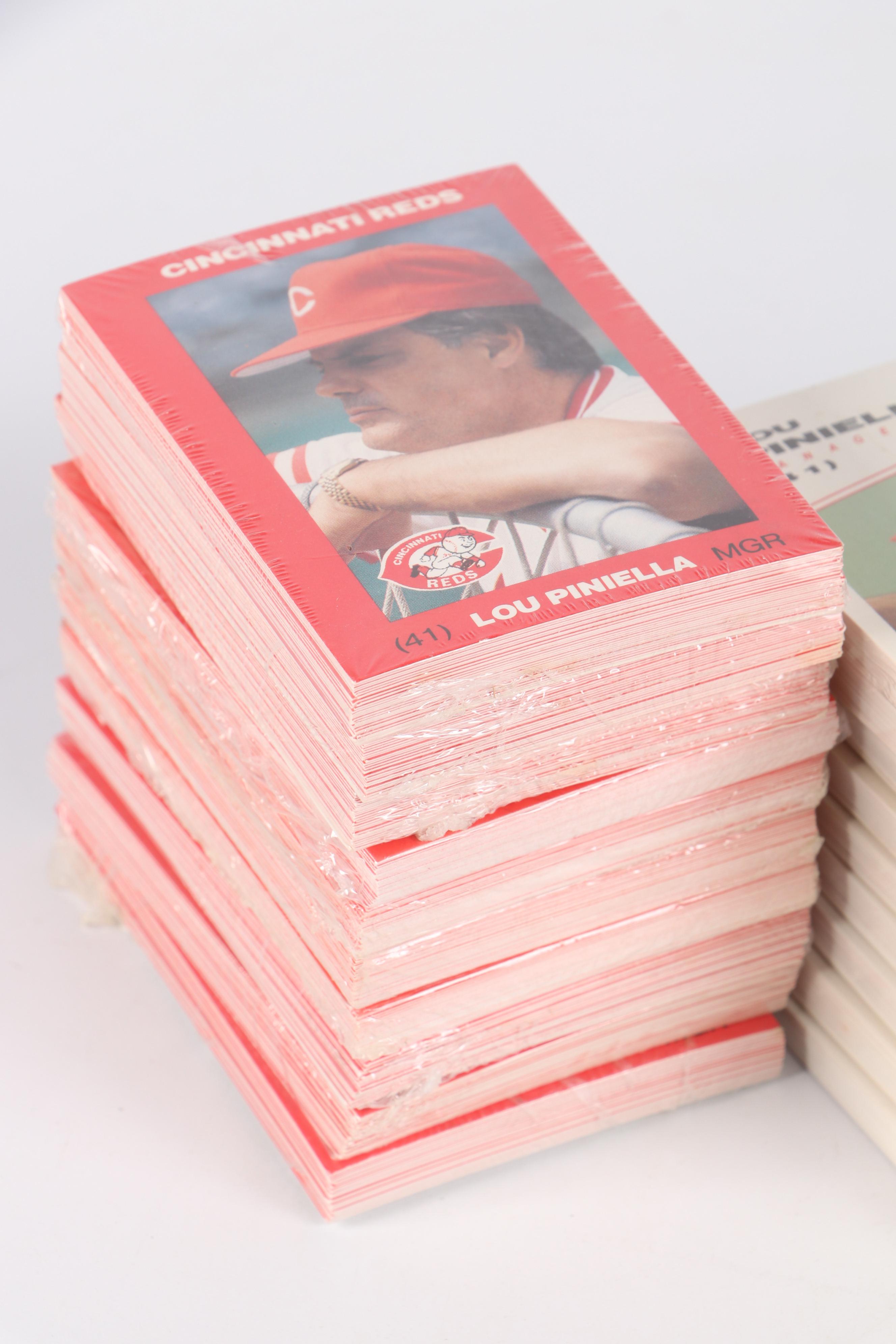 1990 Kahn's Wieners Sealed Cincinnati Reds Baseball Card Packs with More