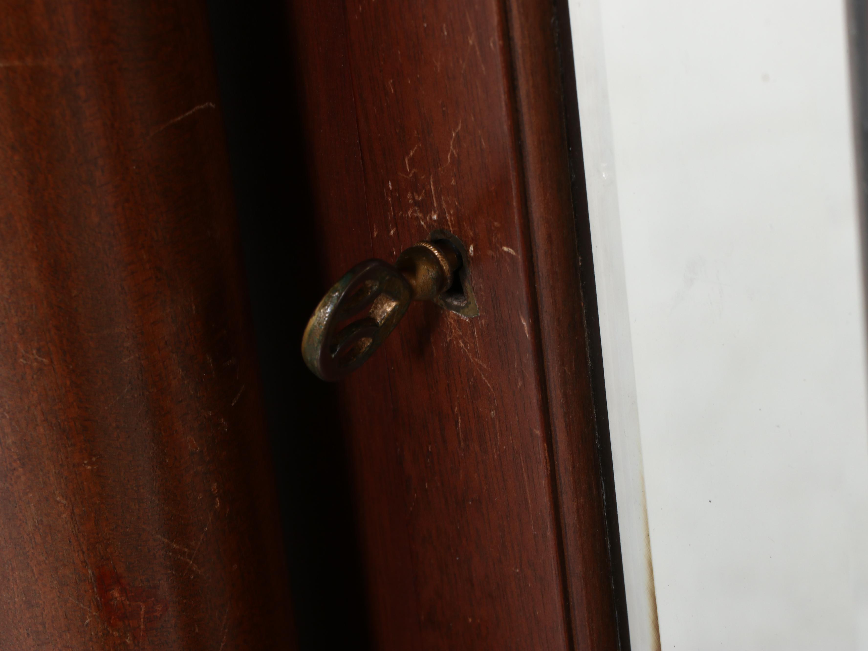 Empire Style Mahogany Arch Top Grandfather Clock