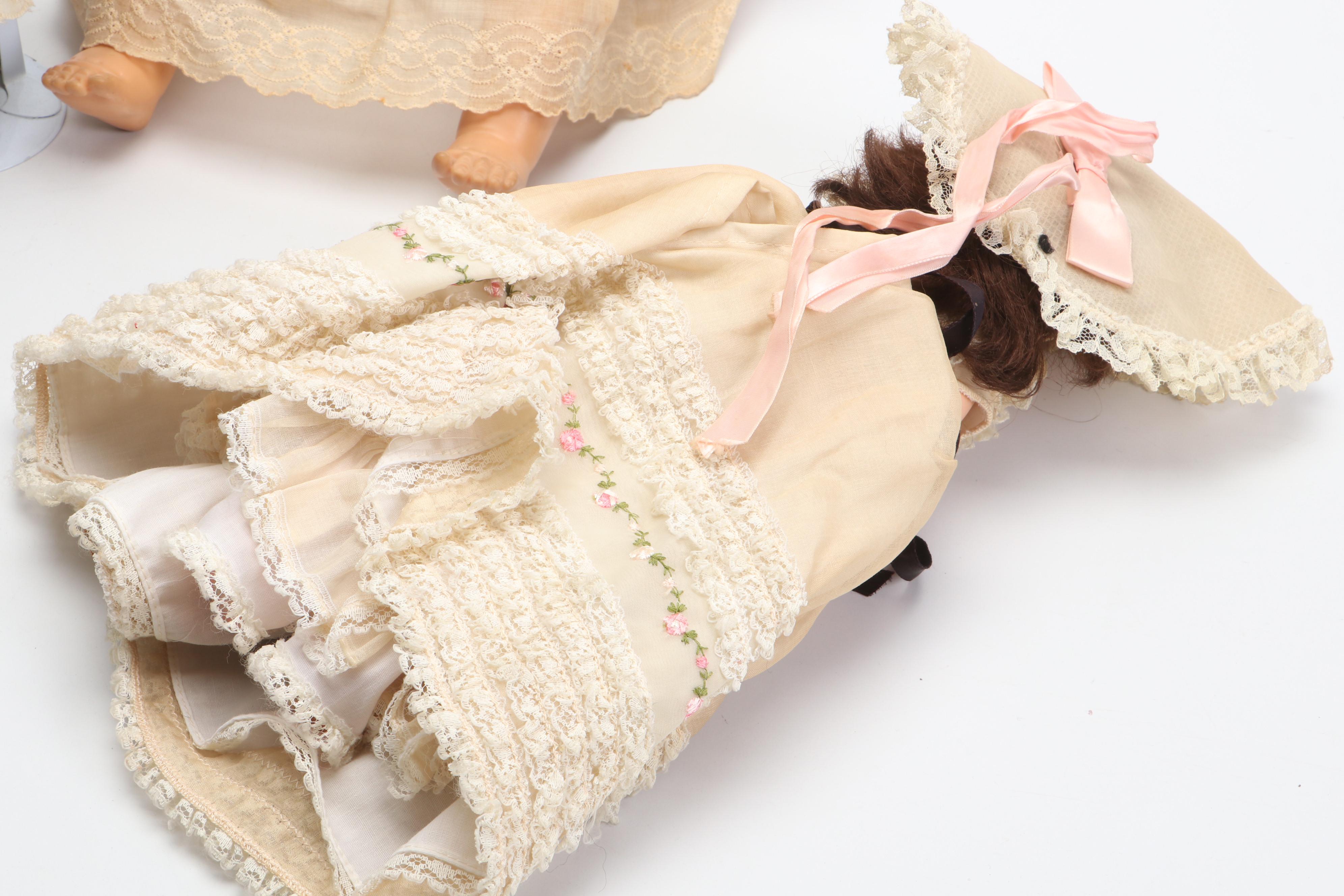 Arranbee Baby Doll with Effanbee and Other Doll, Mid to Late 20th Century
