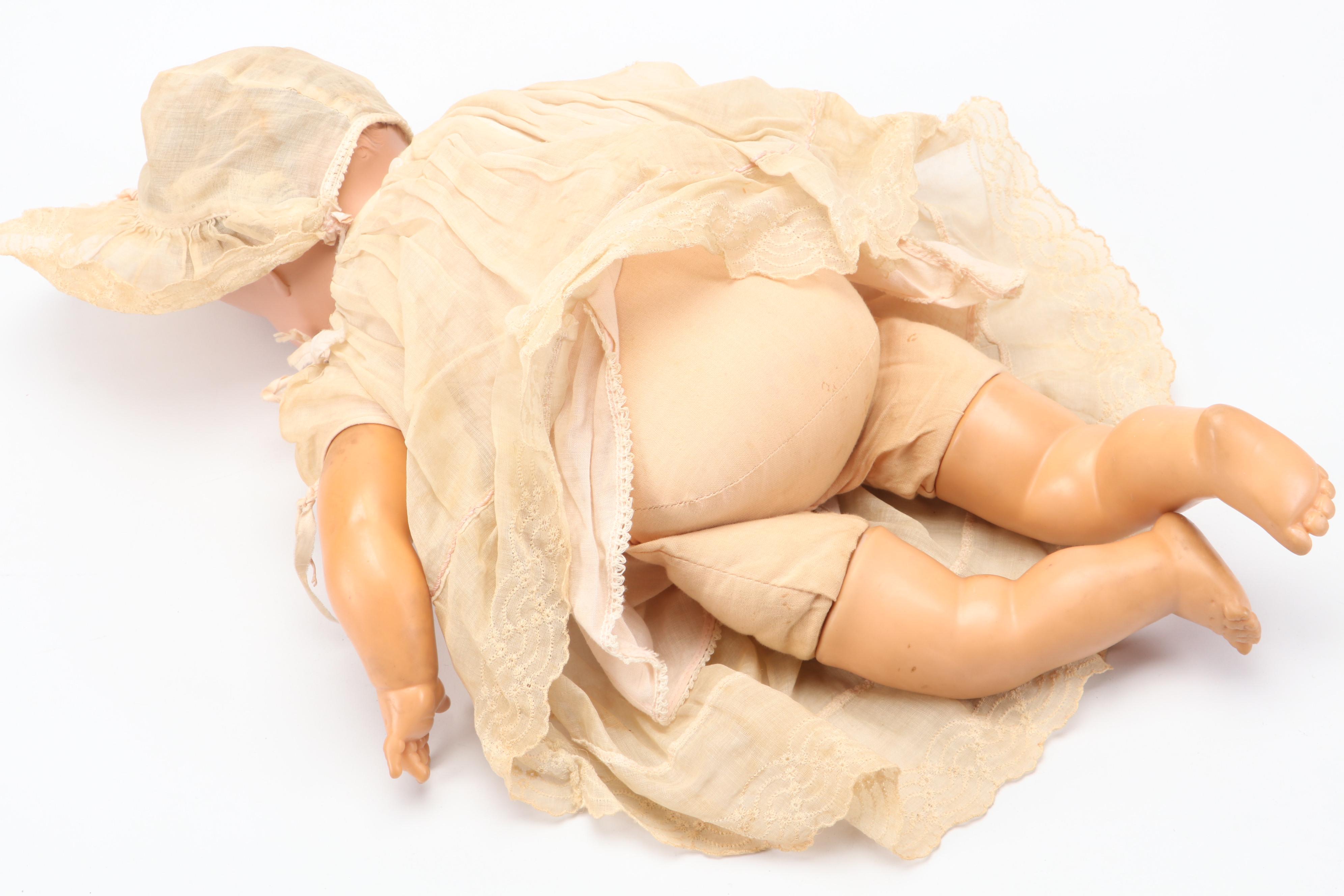 Arranbee Baby Doll with Effanbee and Other Doll, Mid to Late 20th Century