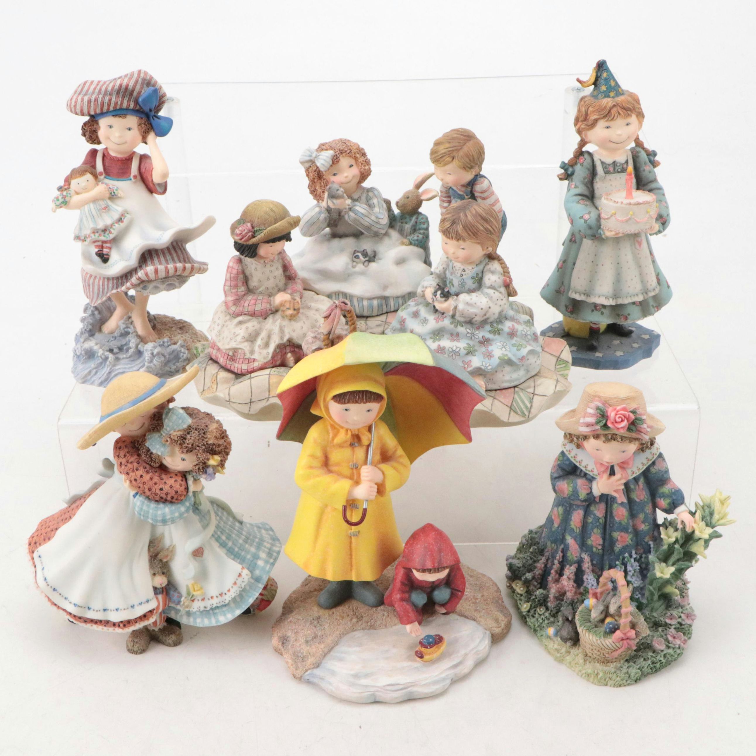 First Edition Picnic with Molly & More Special Friends Figurines by Lang & Wise