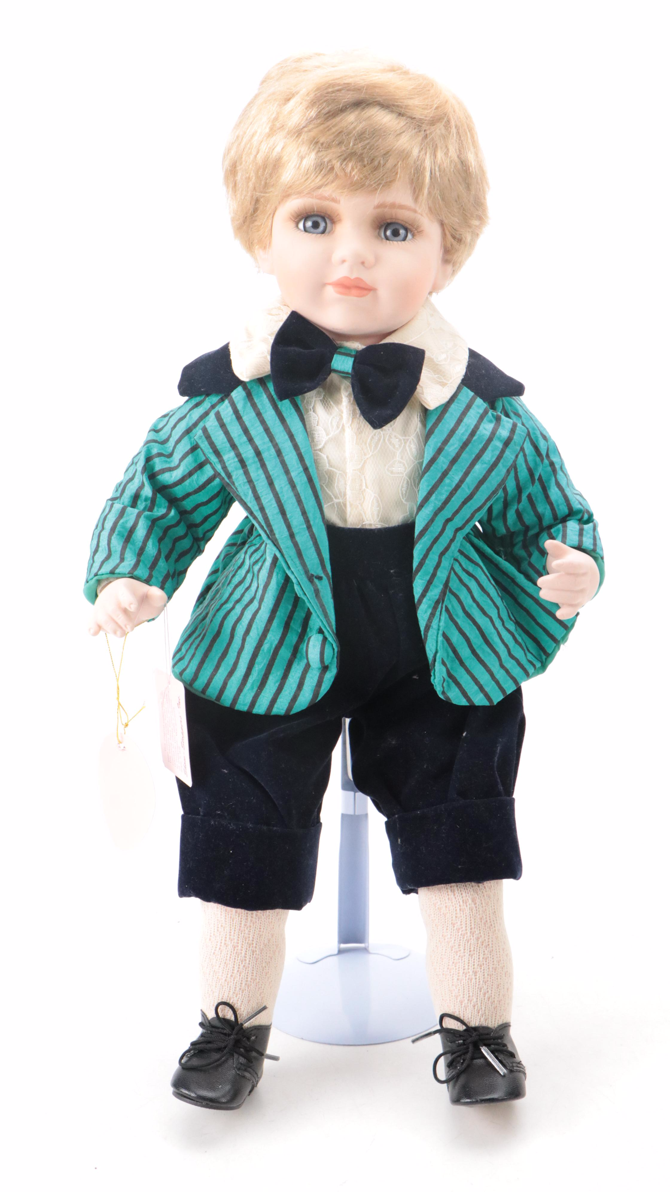 Show-Stoppers "Shawn" and "Sharon" Porcelain Collector Dolls