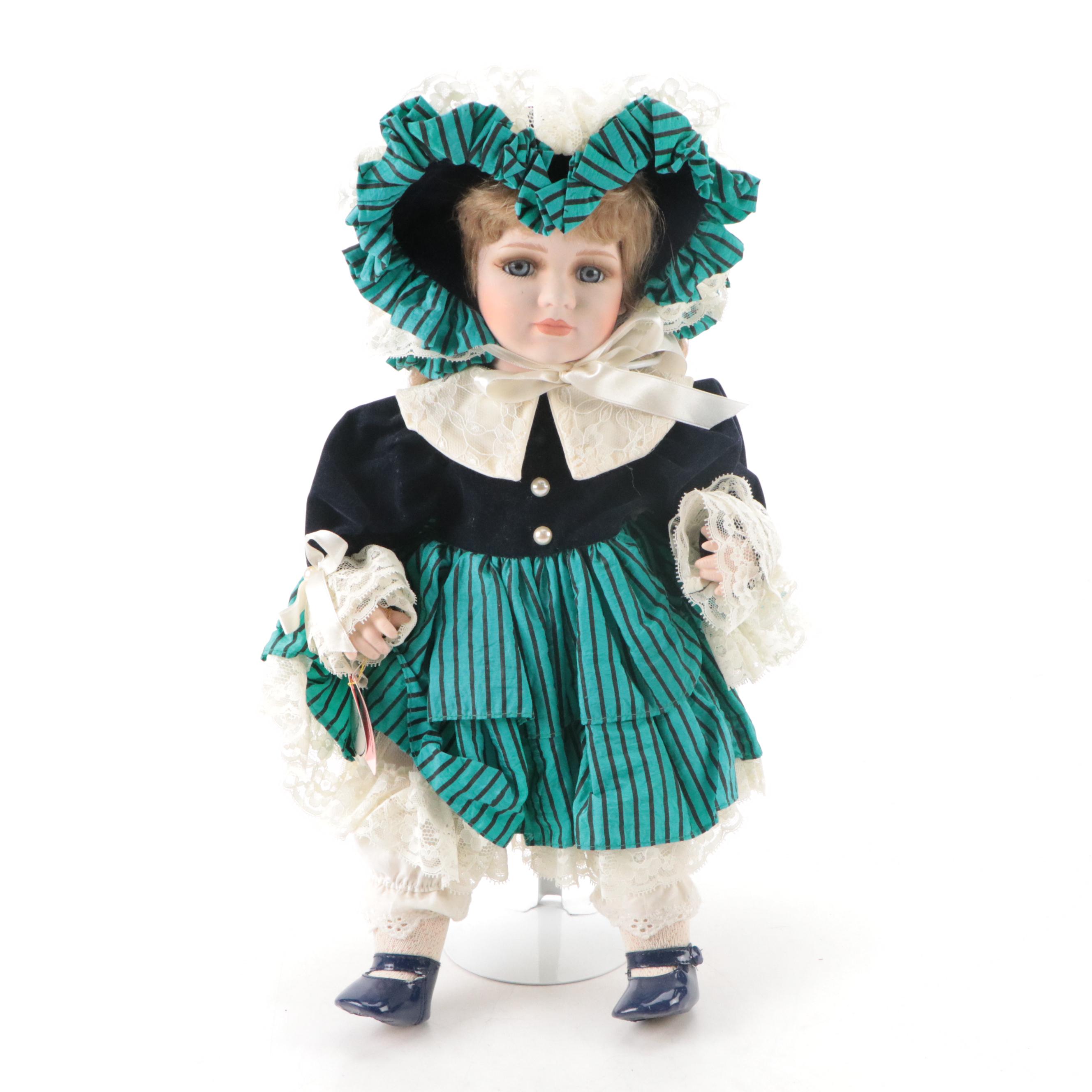 Show-Stoppers "Shawn" and "Sharon" Porcelain Collector Dolls