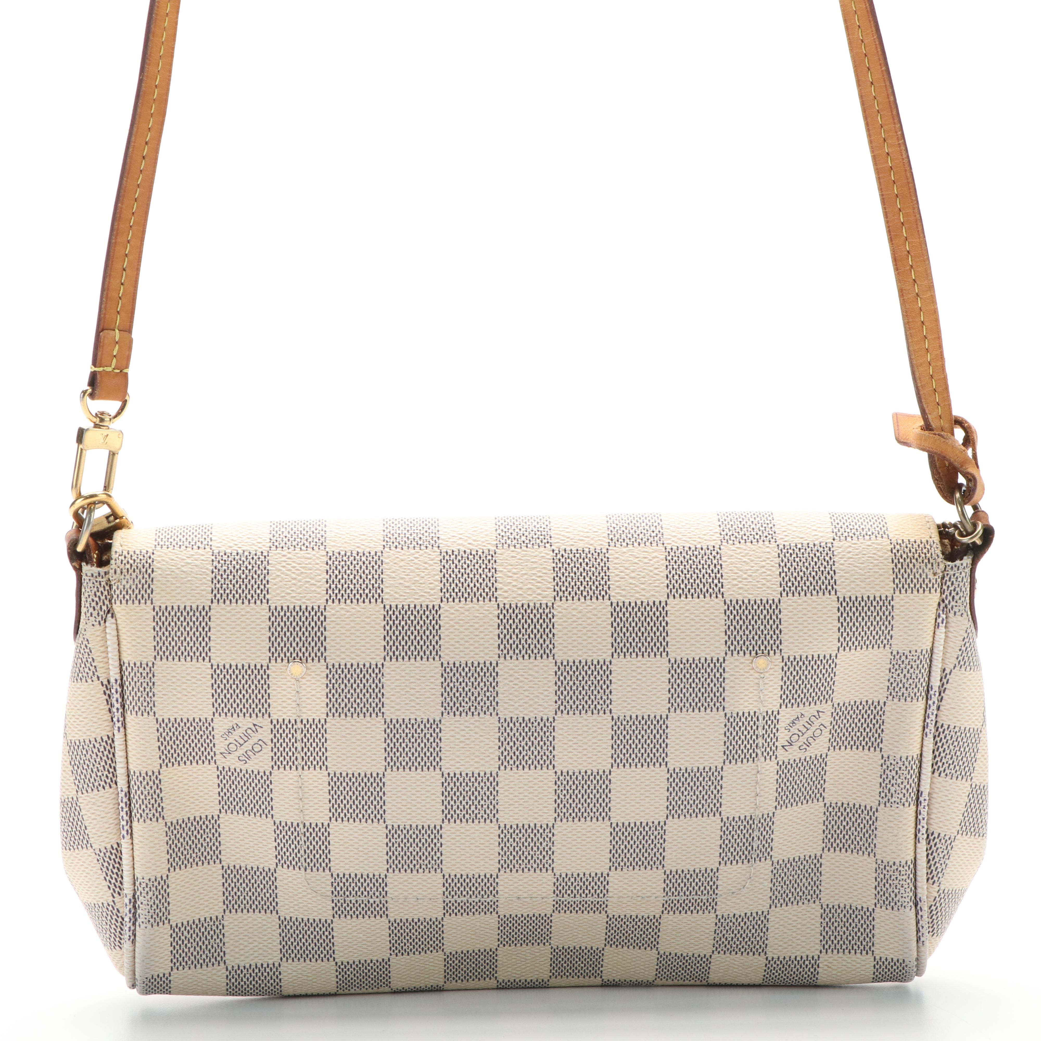 Louis Vuitton Favorite Shoulder Bag in Damier Azur Coated Canvas
