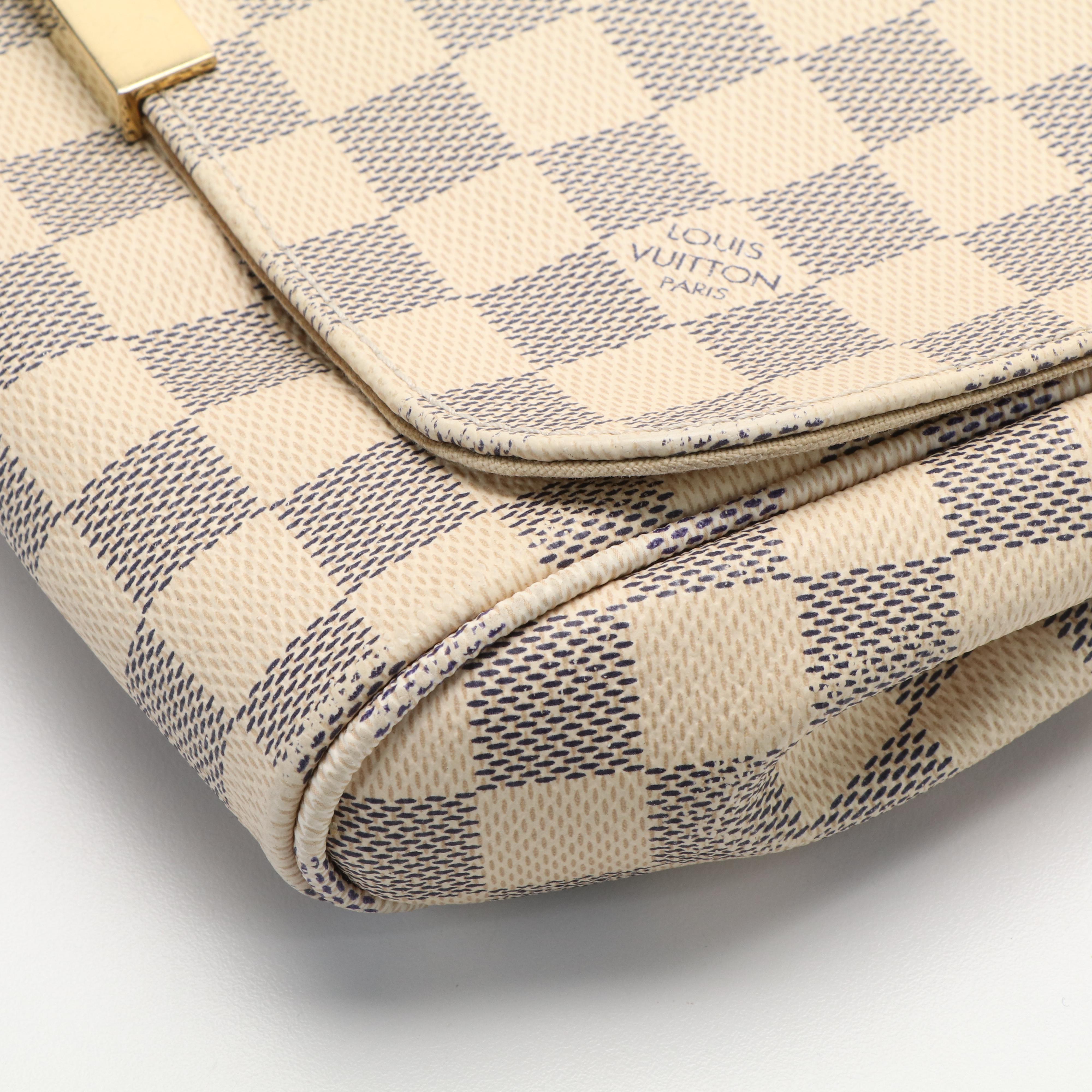 Louis Vuitton Favorite Shoulder Bag in Damier Azur Coated Canvas