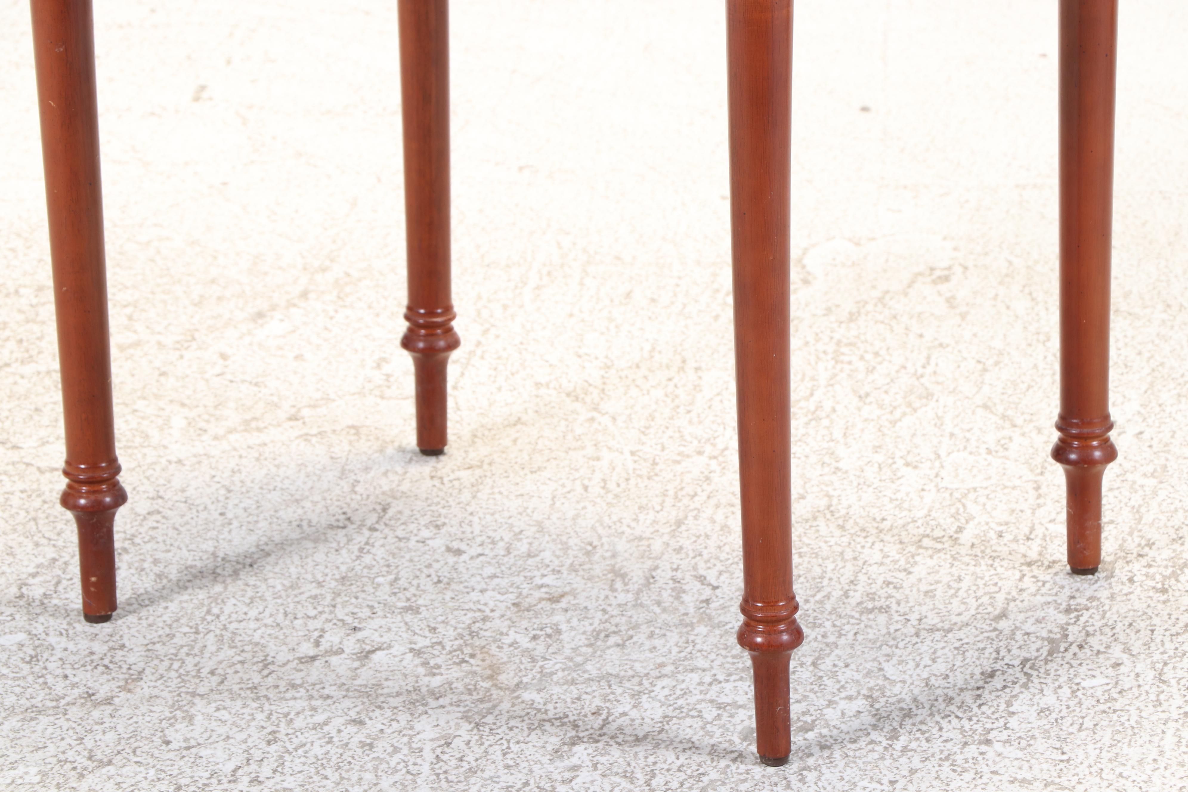 The Bombay Company Federal Style Cherrywood-Stained Vitrine Side Table