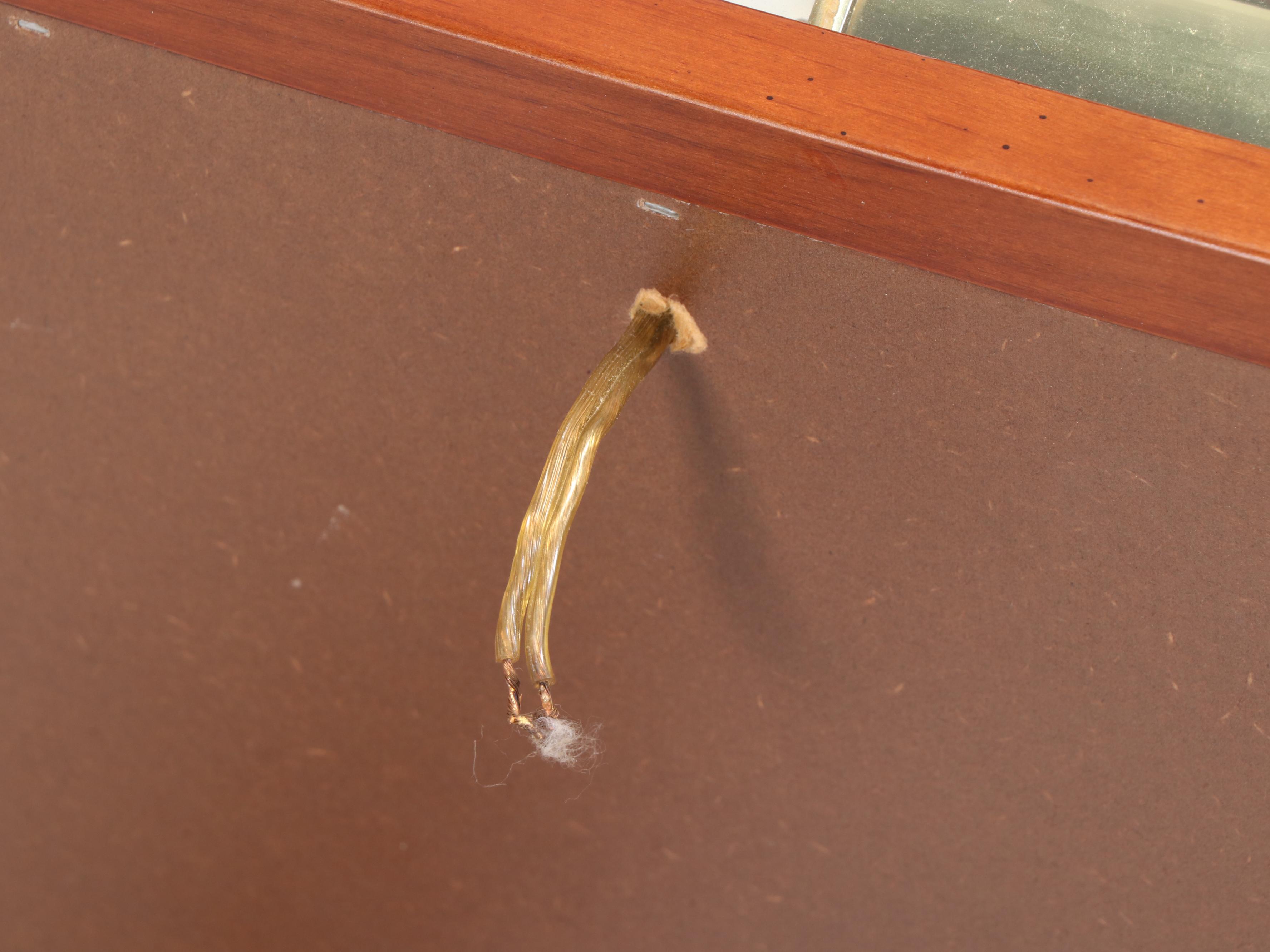 The Bombay Company Federal Style Cherrywood-Stained Vitrine Side Table