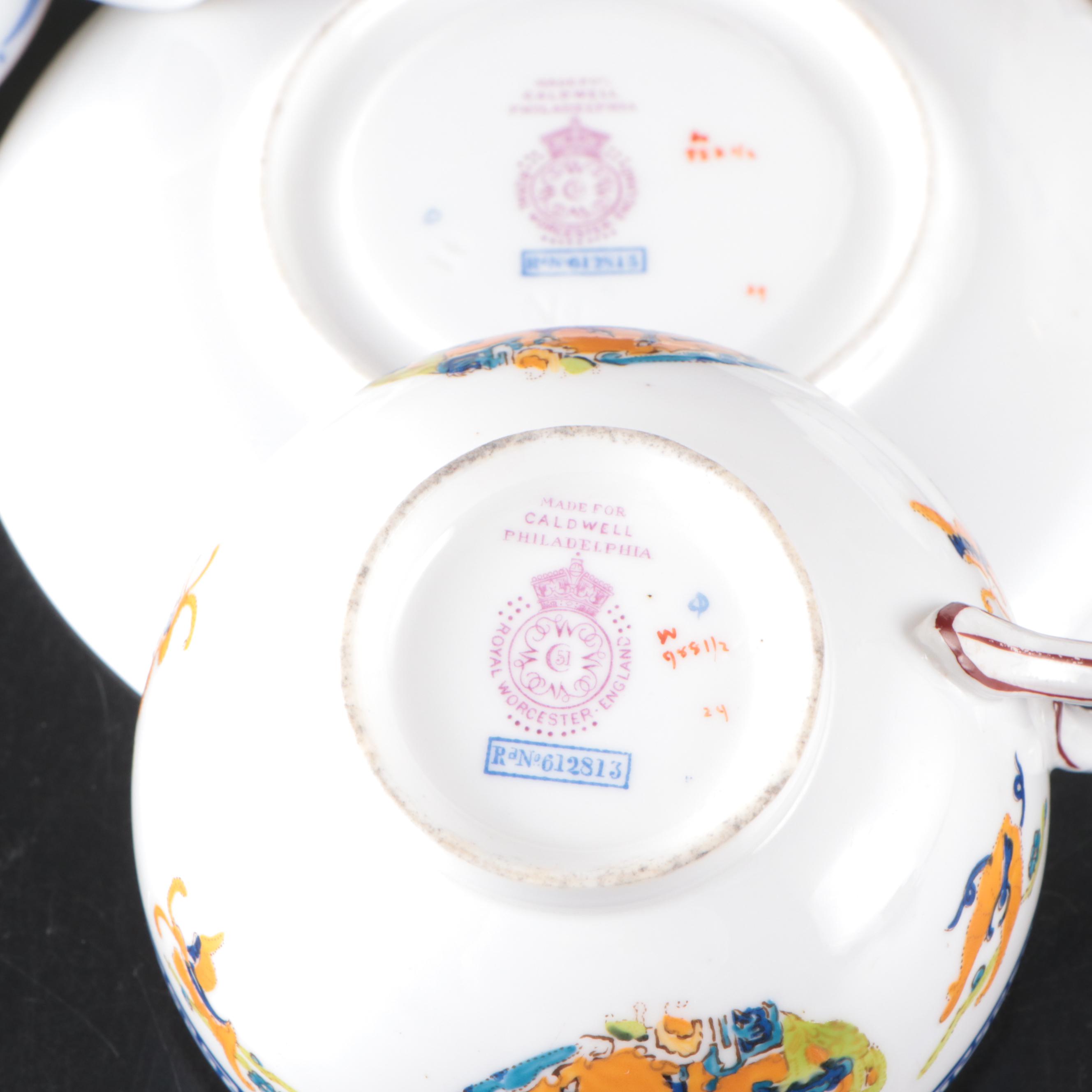 Royal Worcester, Royal Albert, Paragon, and More Teacups and Saucers