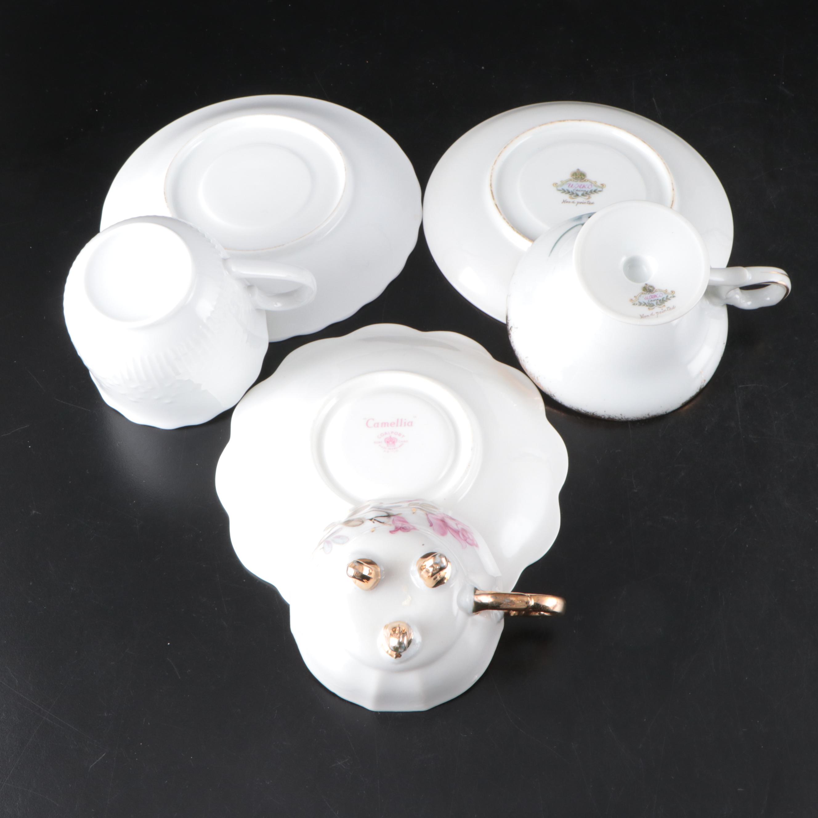 Royal Worcester, Royal Albert, Paragon, and More Teacups and Saucers