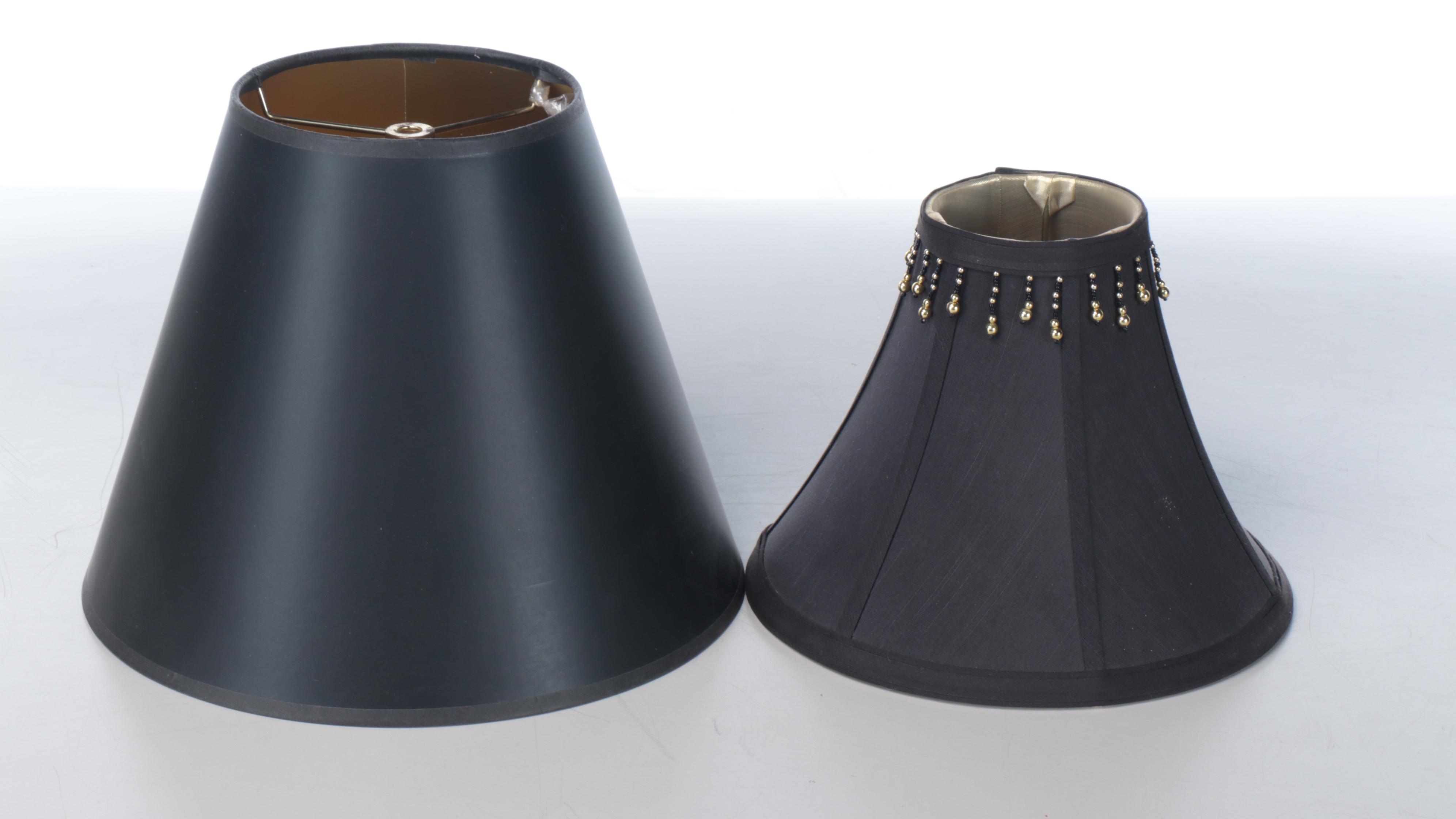 Neoclassical Style Candlestick Lamps, Faux Orchid & Calla Lily Arrangement