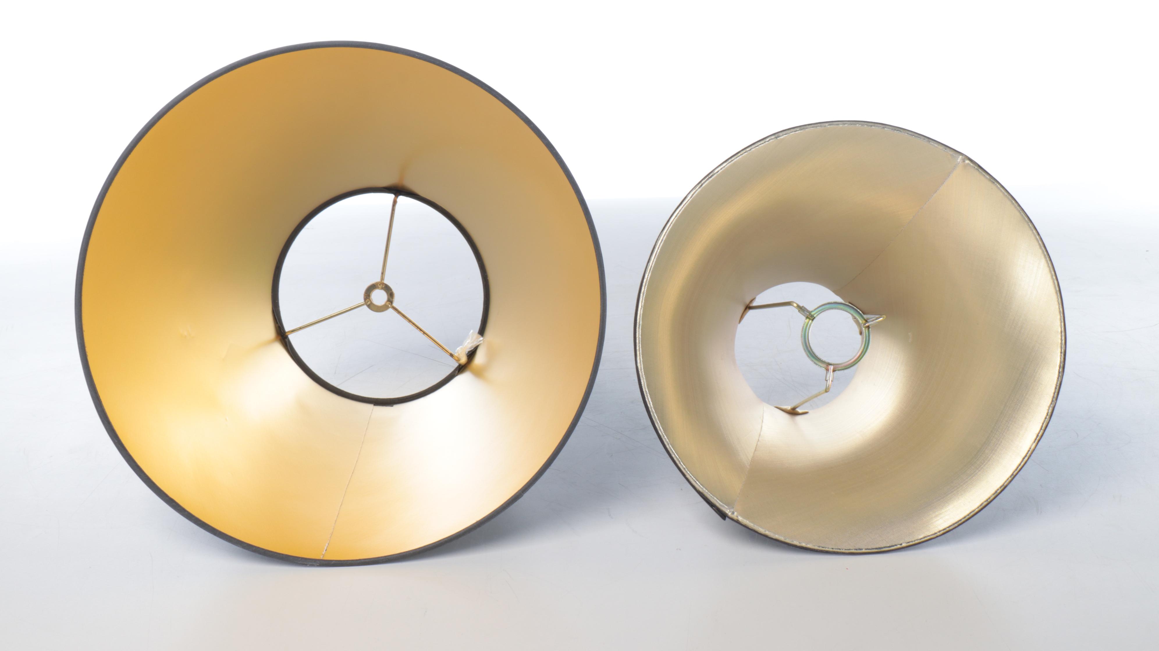 Neoclassical Style Candlestick Lamps, Faux Orchid & Calla Lily Arrangement