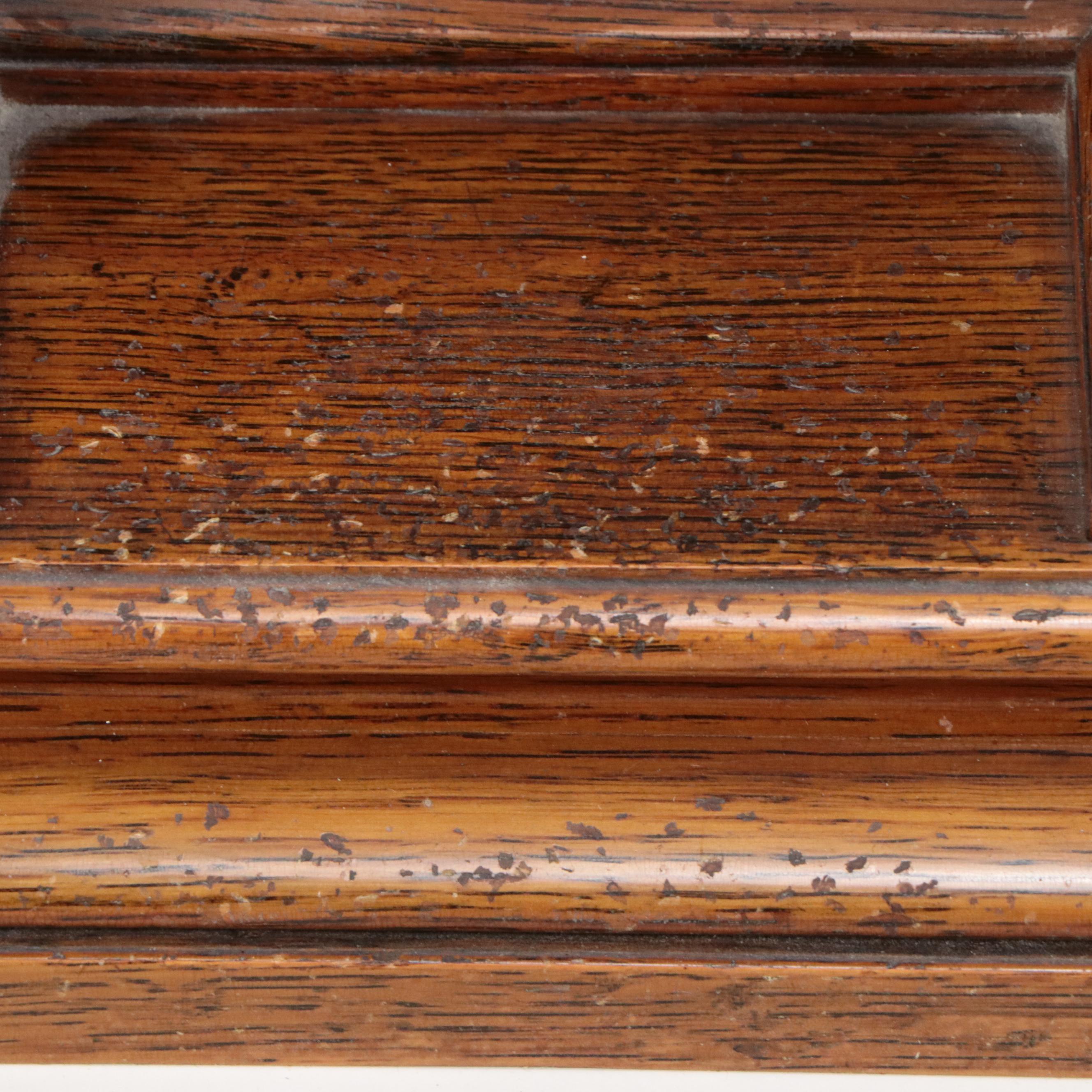 E. N. Welch "Khedive" Quartersawn Oak Mantle Clock, Circa 1880s