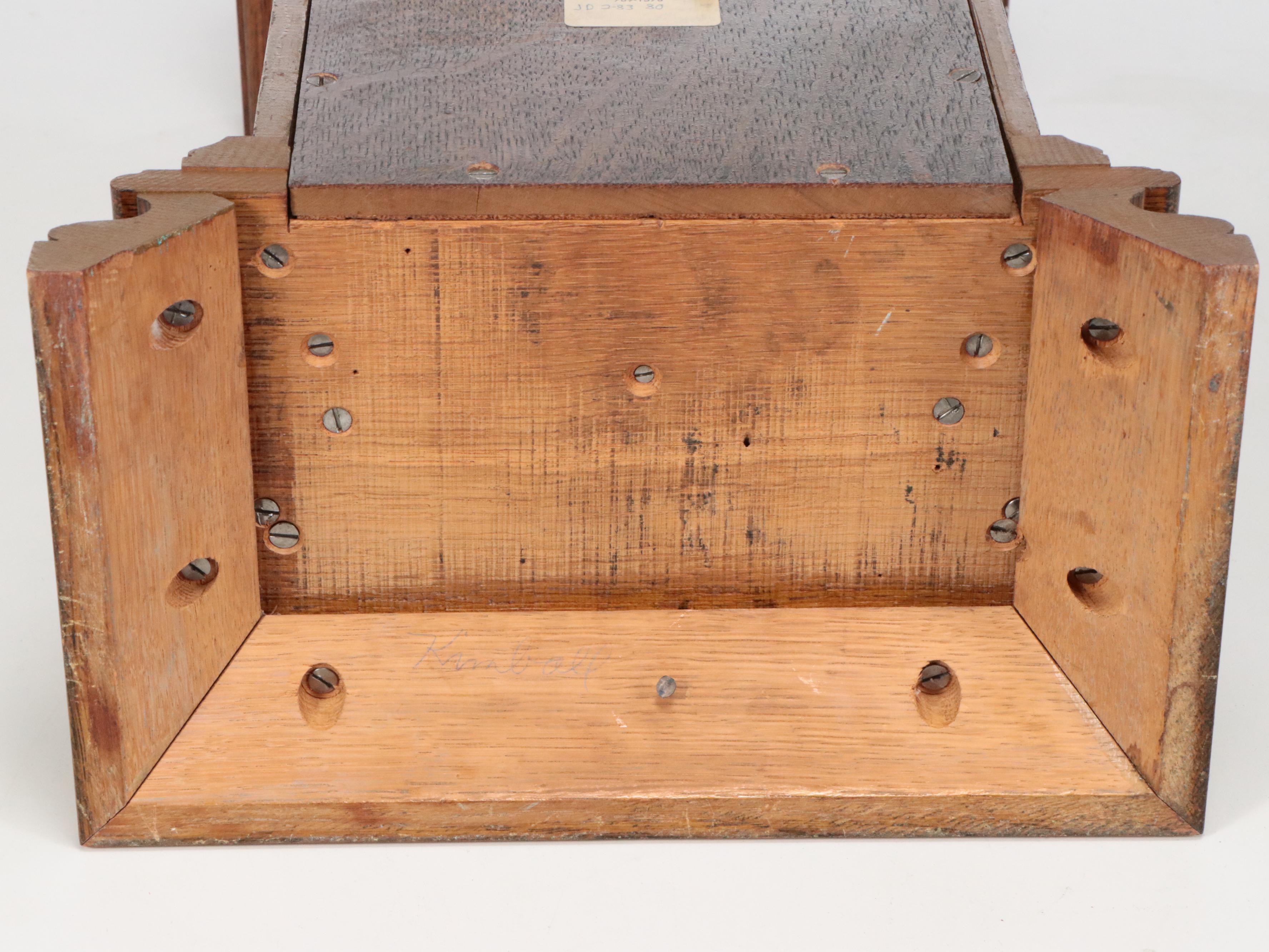 E. N. Welch "Khedive" Quartersawn Oak Mantle Clock, Circa 1880s