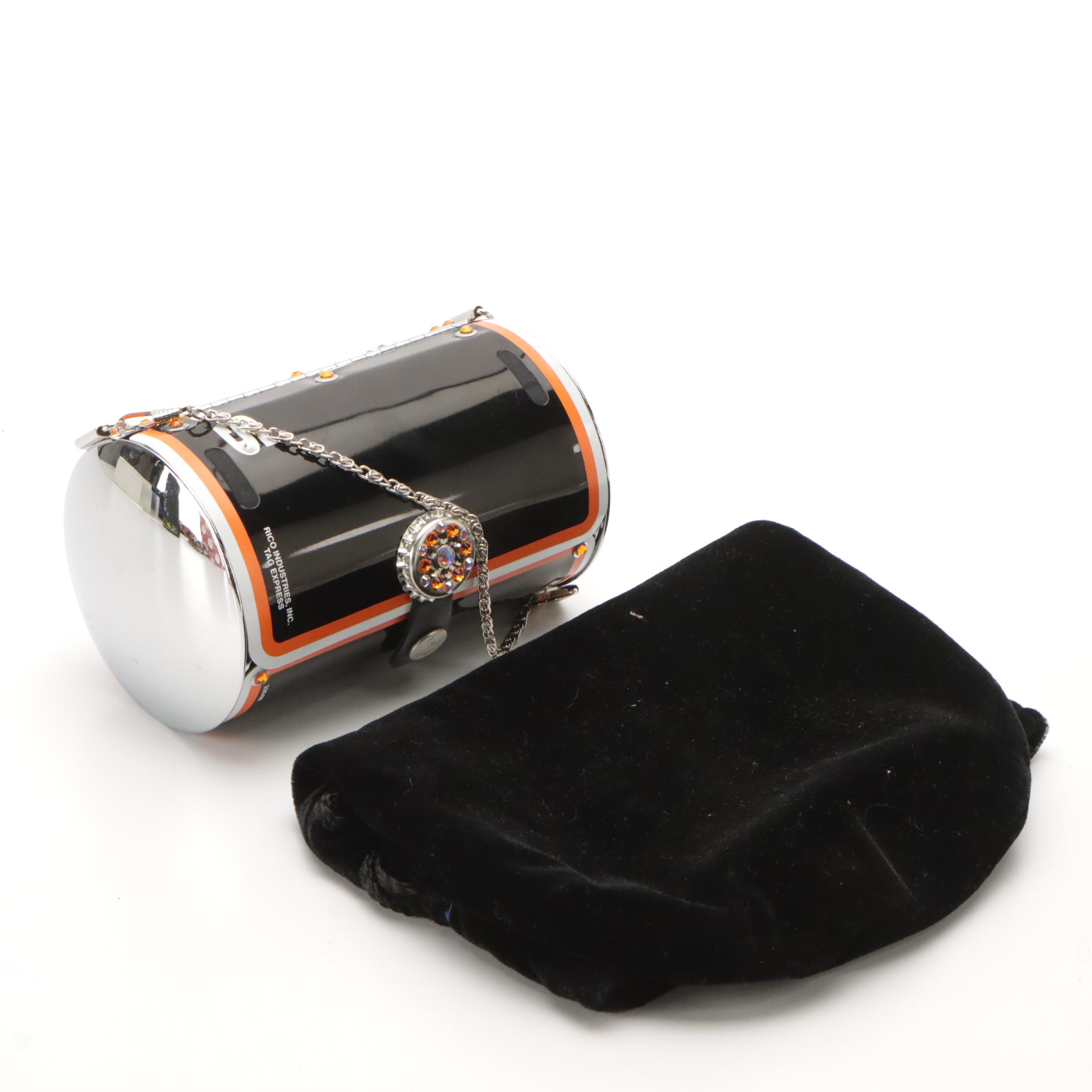 RoadFlair by Littlearth NFL Cincinnati Bengals Purse with Swarovski Crystals