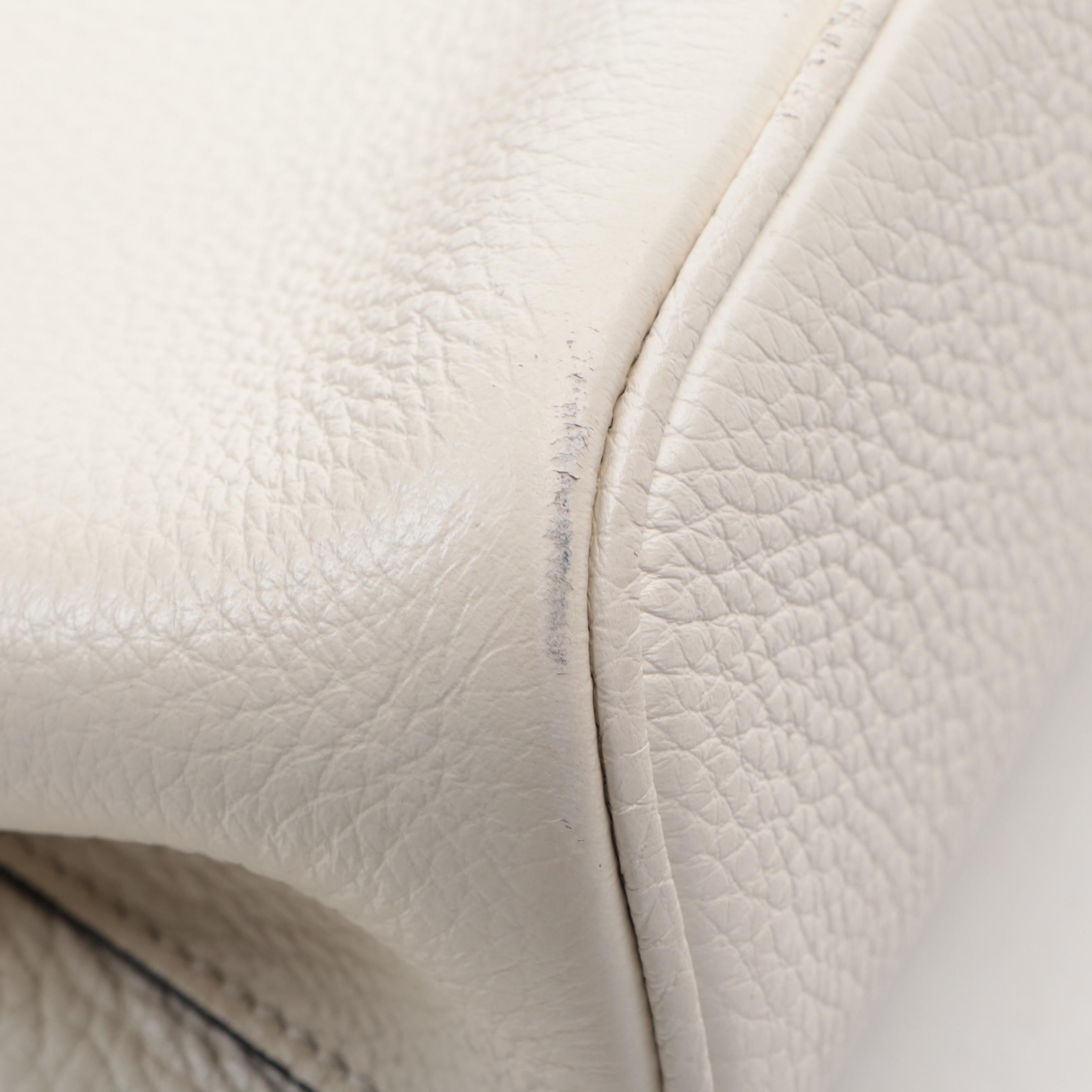 Prada Double Bag Mini in White Vitello Daino Leather