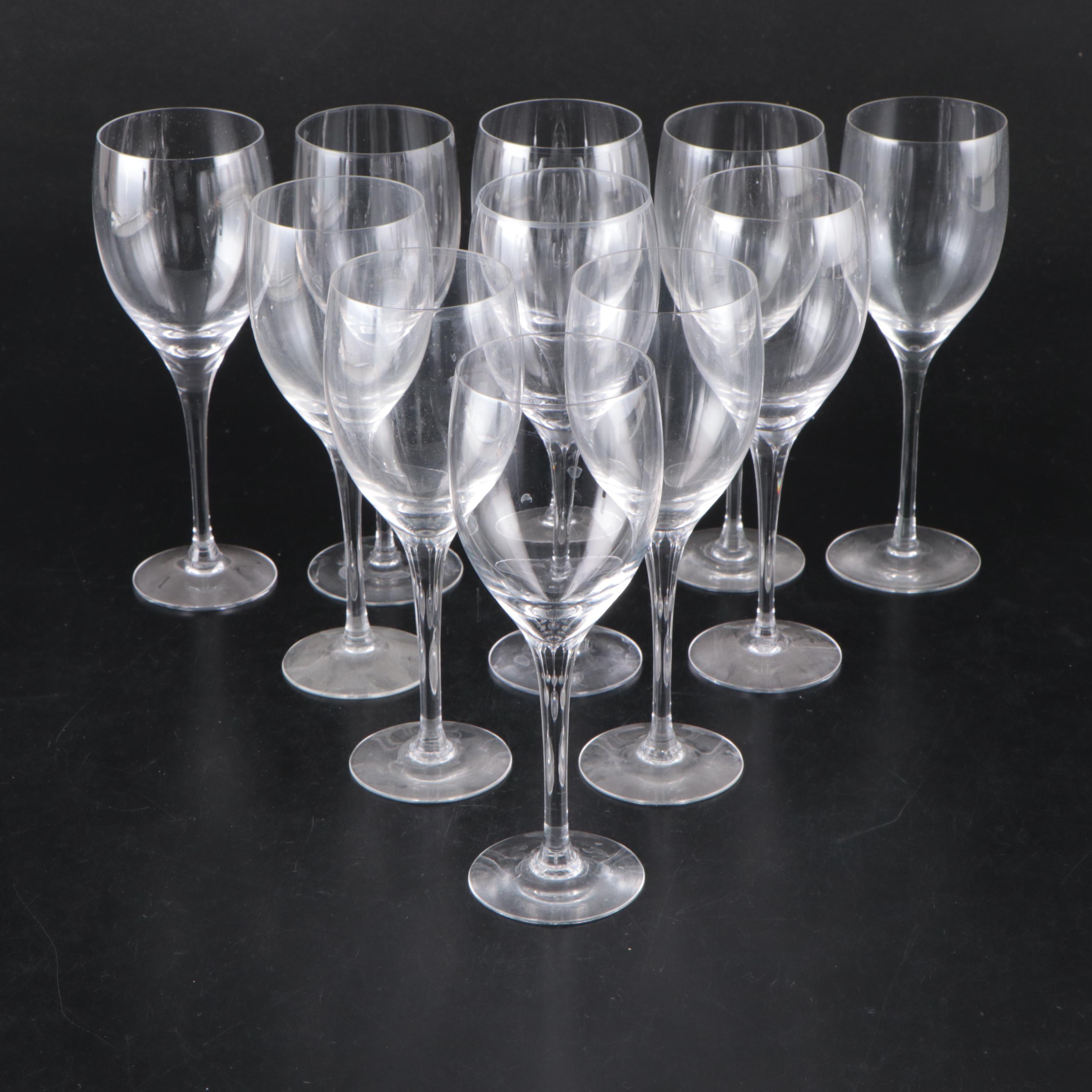 Orrefors "Illusion Clear" Crystal Goblets, Wine Glasses, and Champagne Coupes