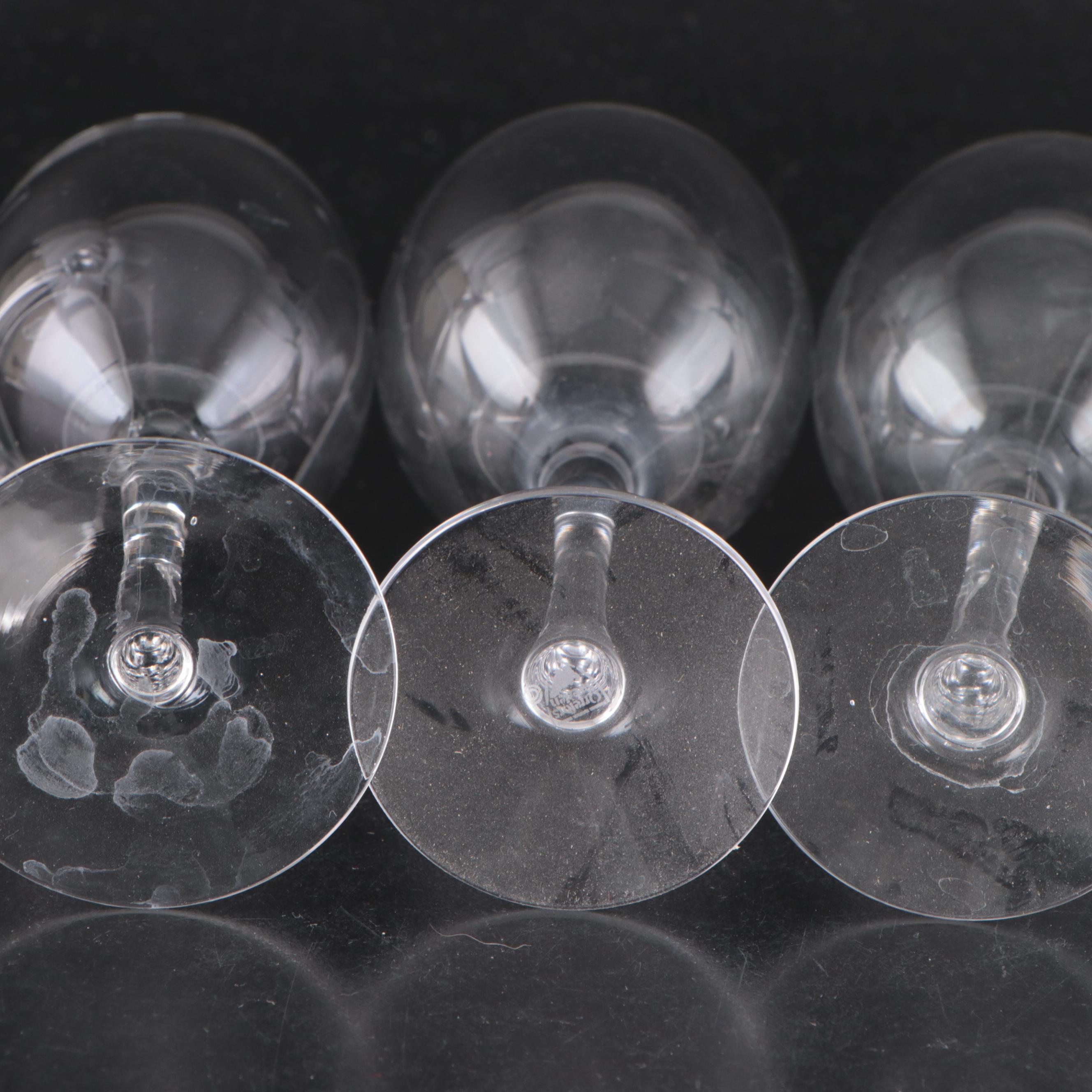 Orrefors "Illusion Clear" Crystal Goblets, Wine Glasses, and Champagne Coupes