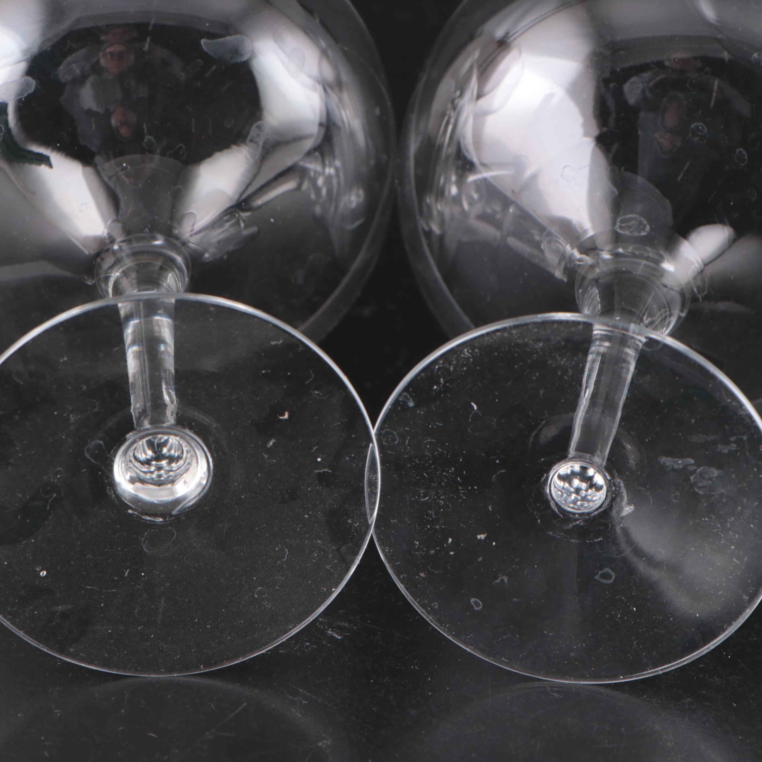 Orrefors "Illusion Clear" Crystal Goblets, Wine Glasses, and Champagne Coupes