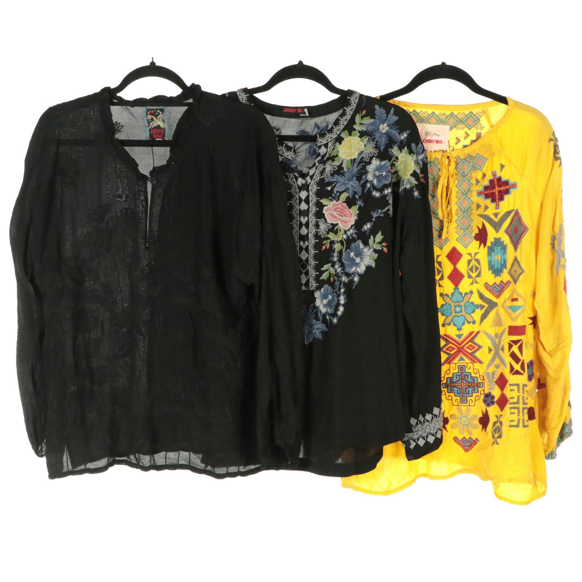 Johnny Was Embroidered Tops