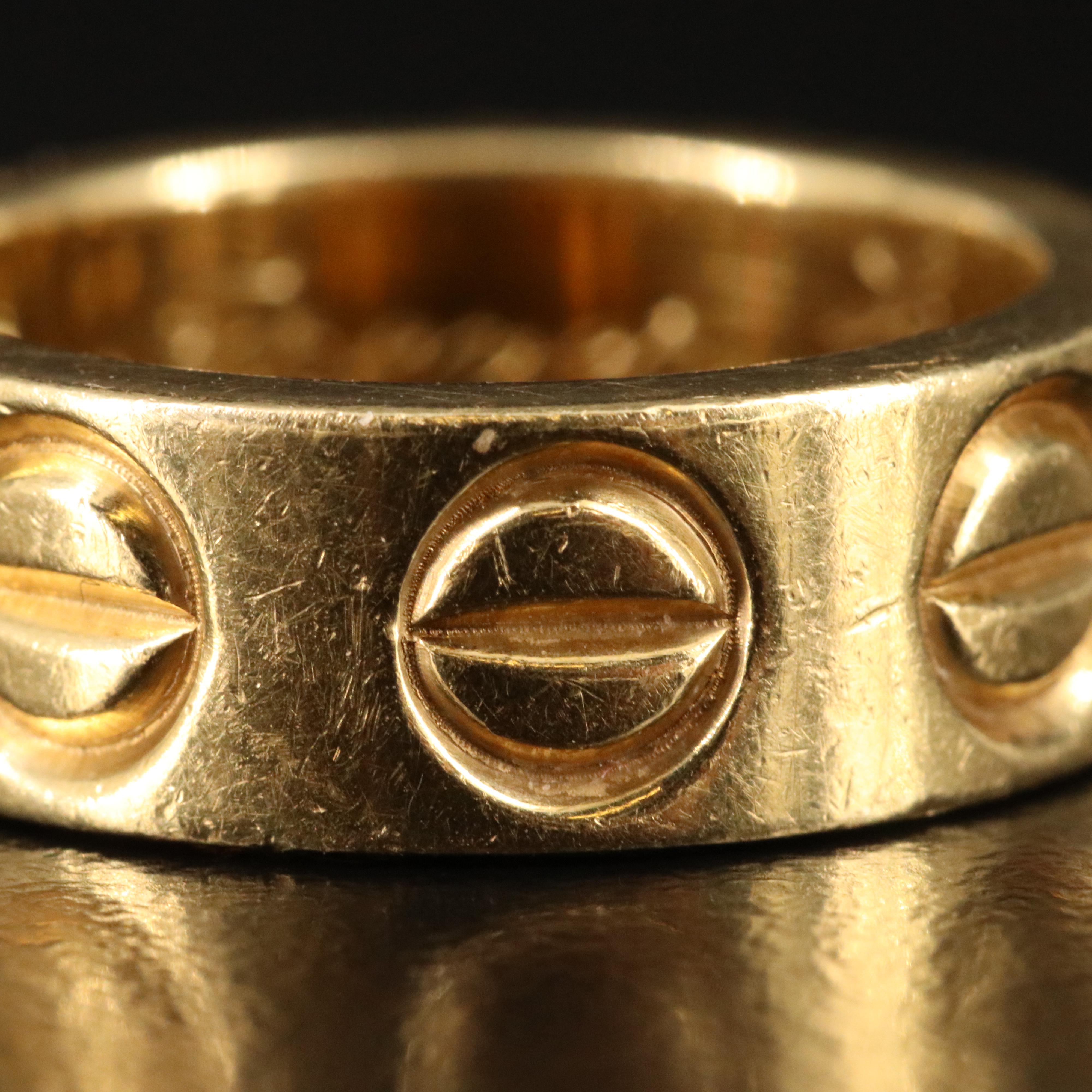 Vintage Cartier 18K Ring, Italy