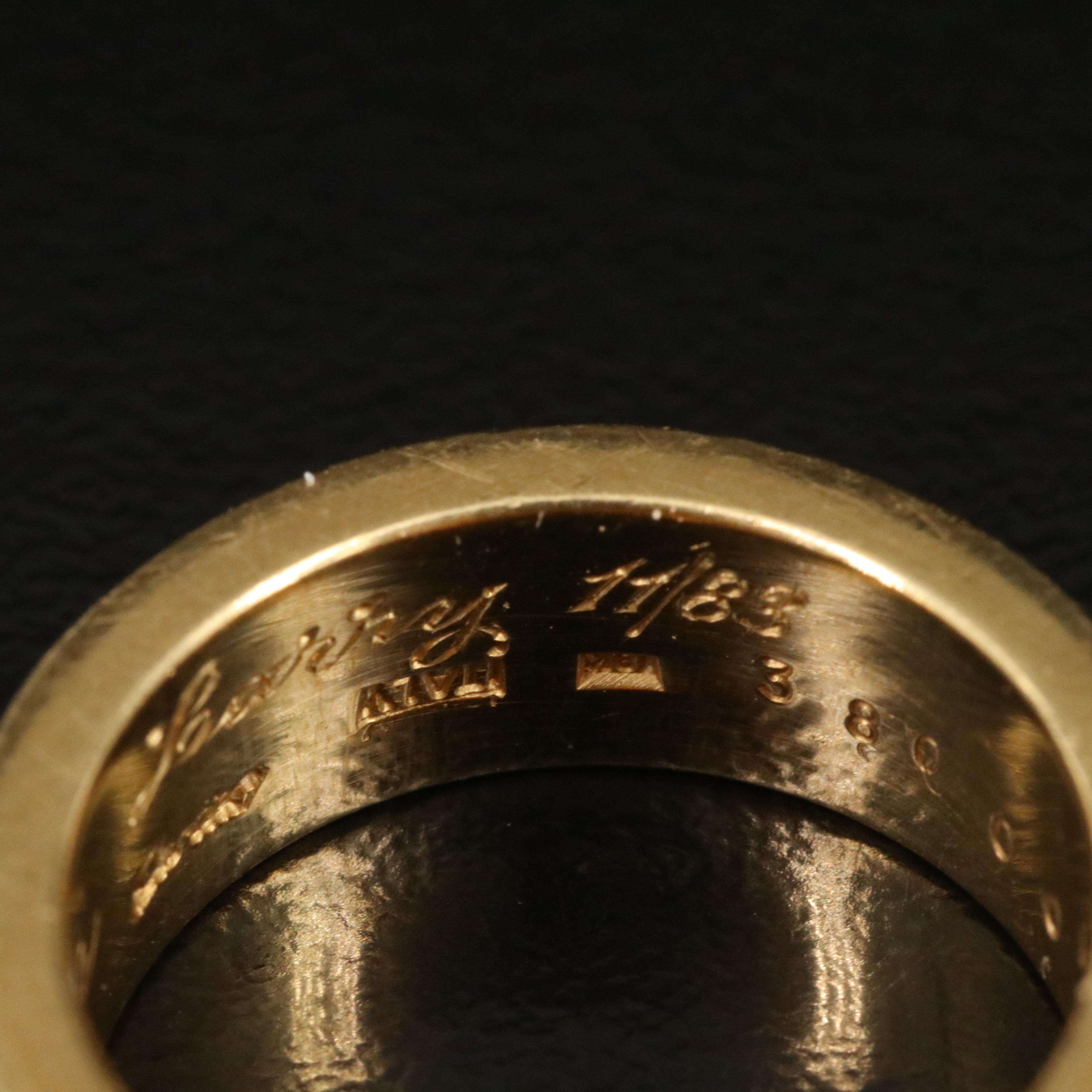 Vintage Cartier 18K Ring, Italy