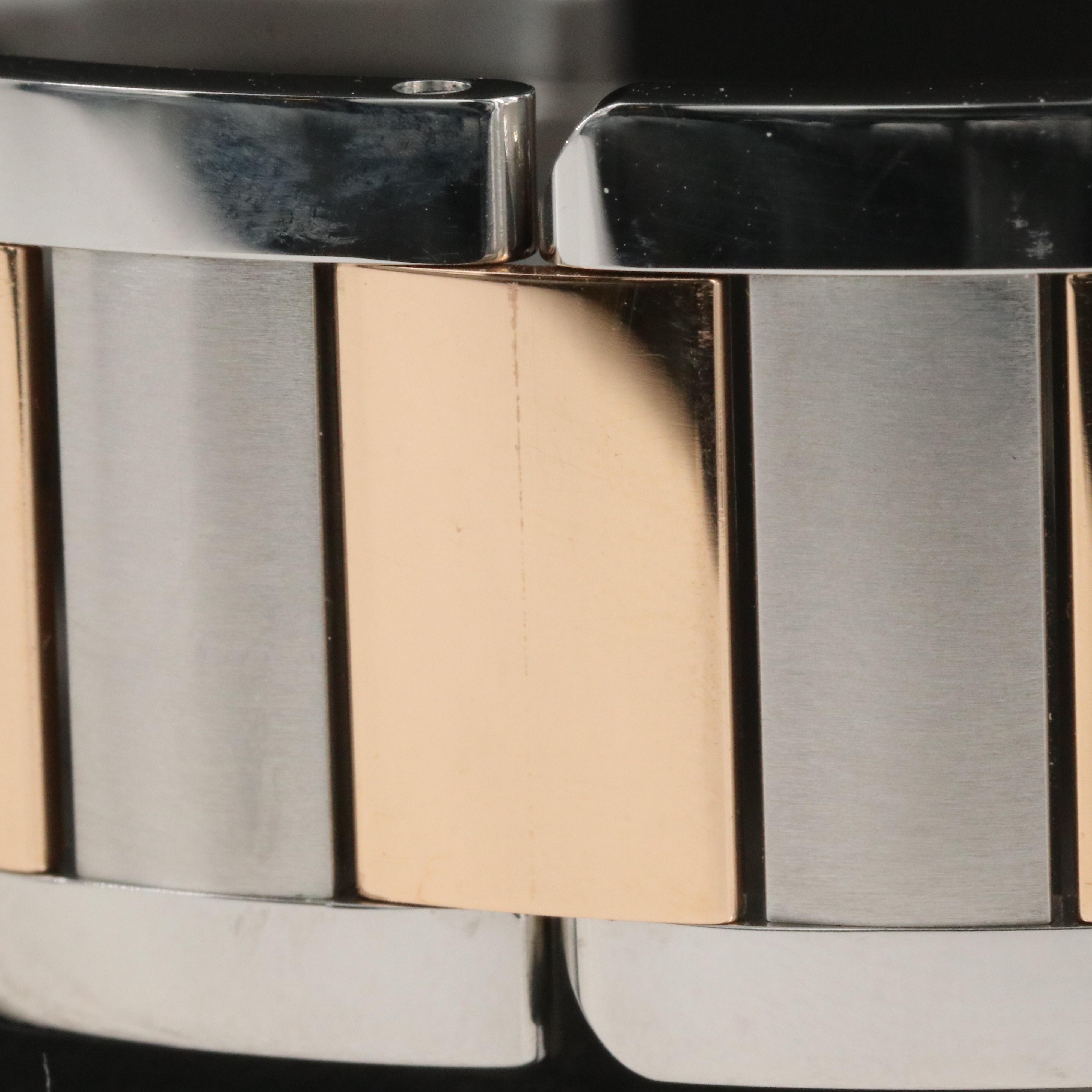 Cartier Tank Anglaise XL 18K Rose Gold and Stainless Steel Watch