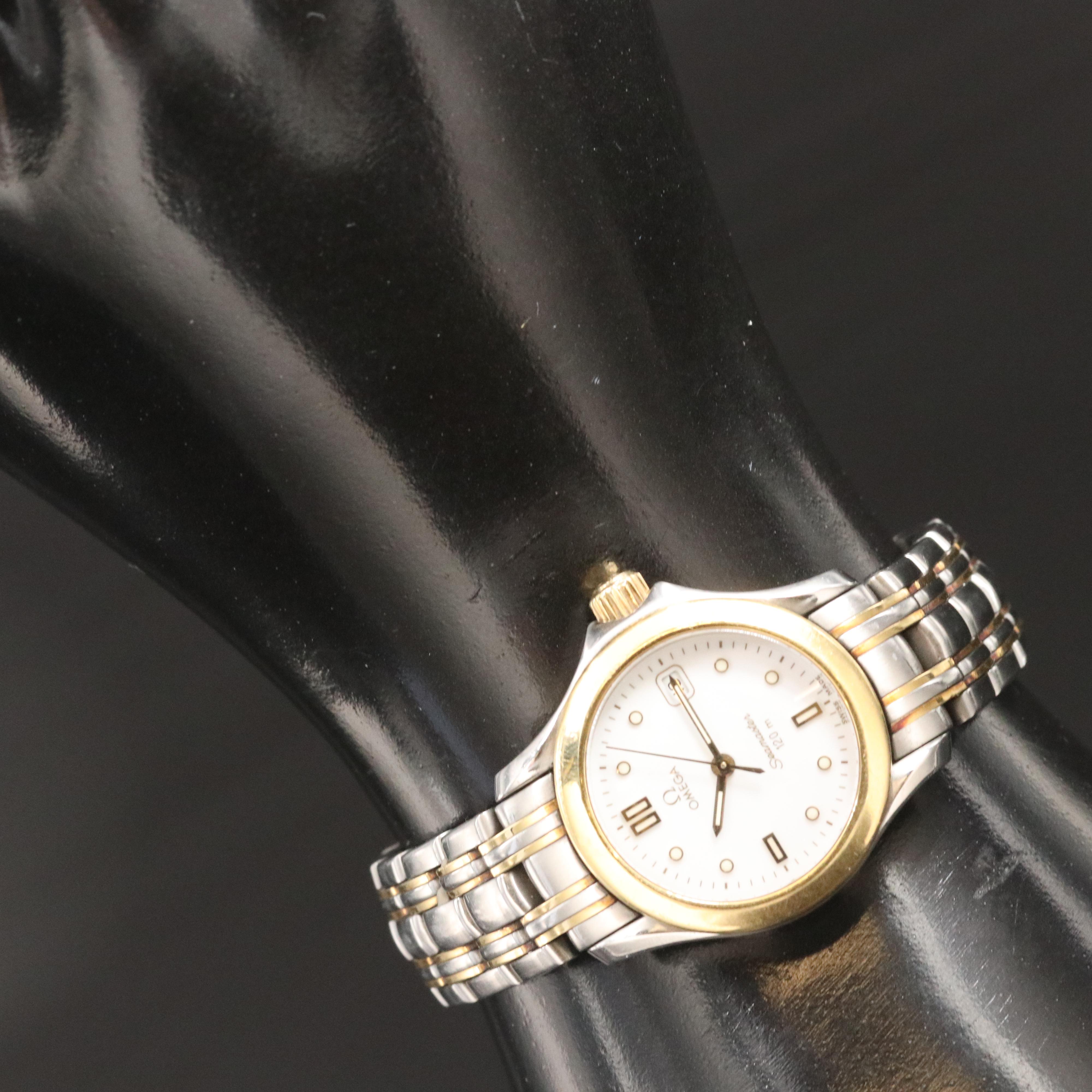 1993 Omega Seamaster Two-Tone Date 120m Watch