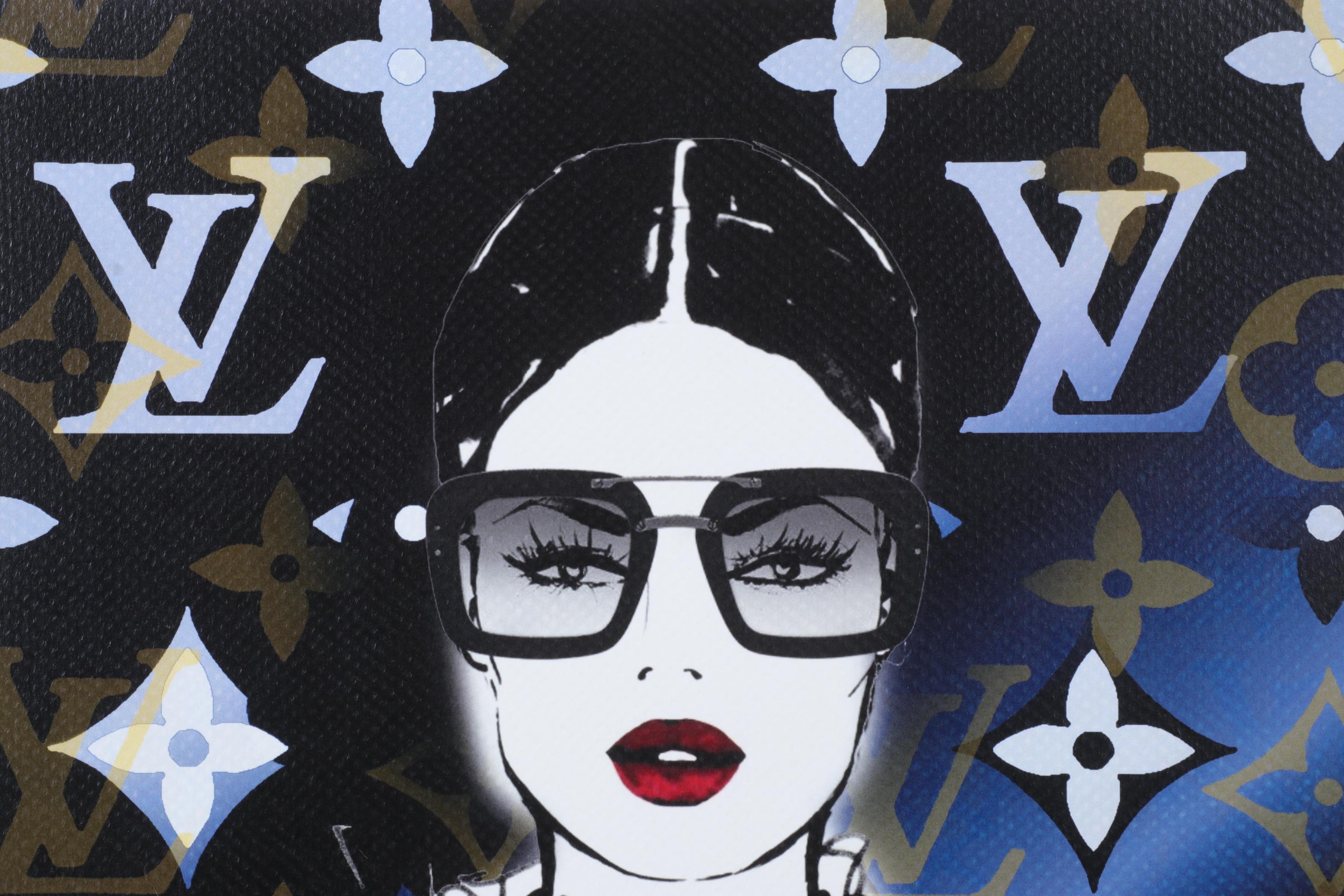 Death NYC Pop Art Graphic Print Homage to Prada and Louis Vuitton, 2024