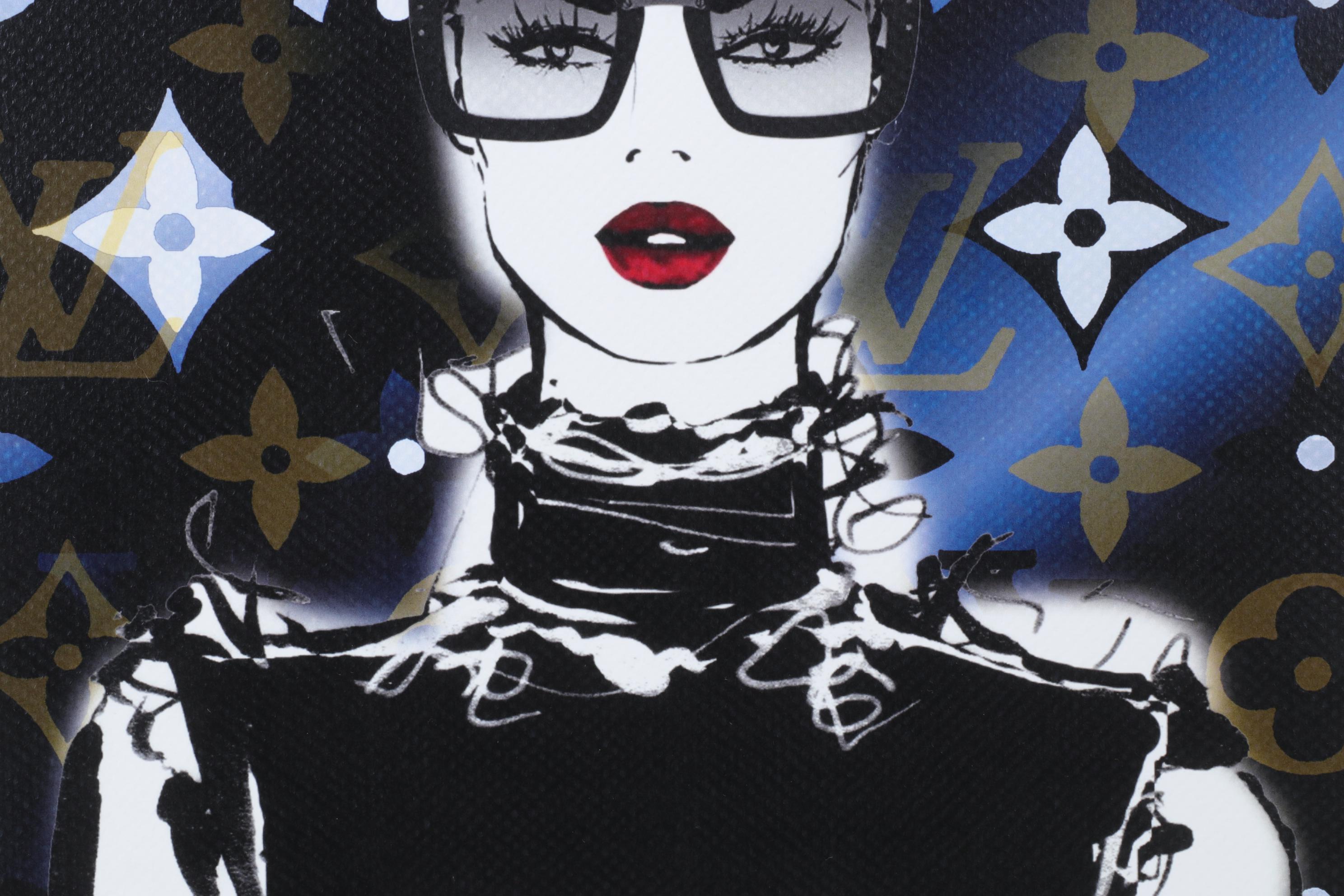 Death NYC Pop Art Graphic Print Homage to Prada and Louis Vuitton, 2024