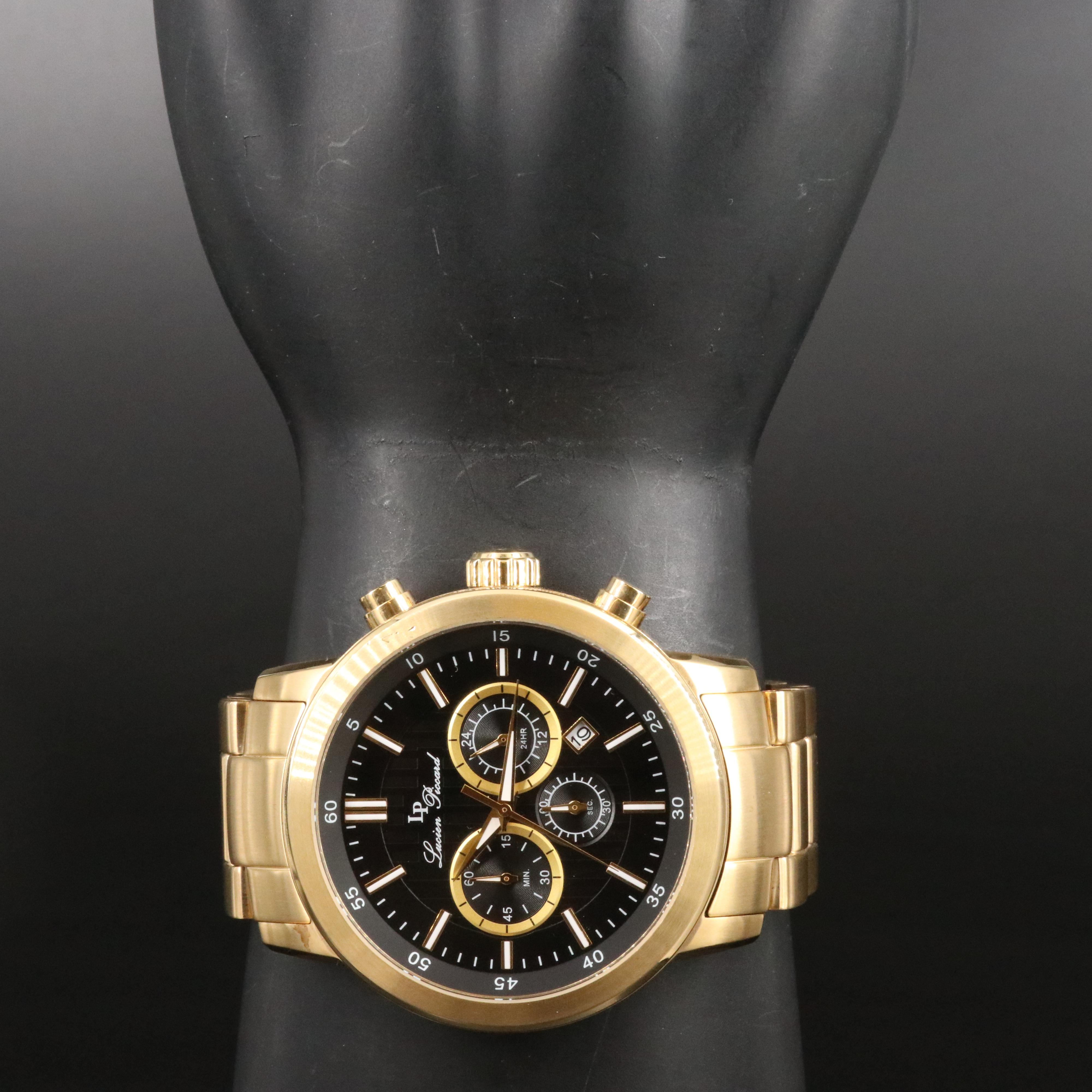 Lucien Piccard Chronograph Black Dial Date Watch