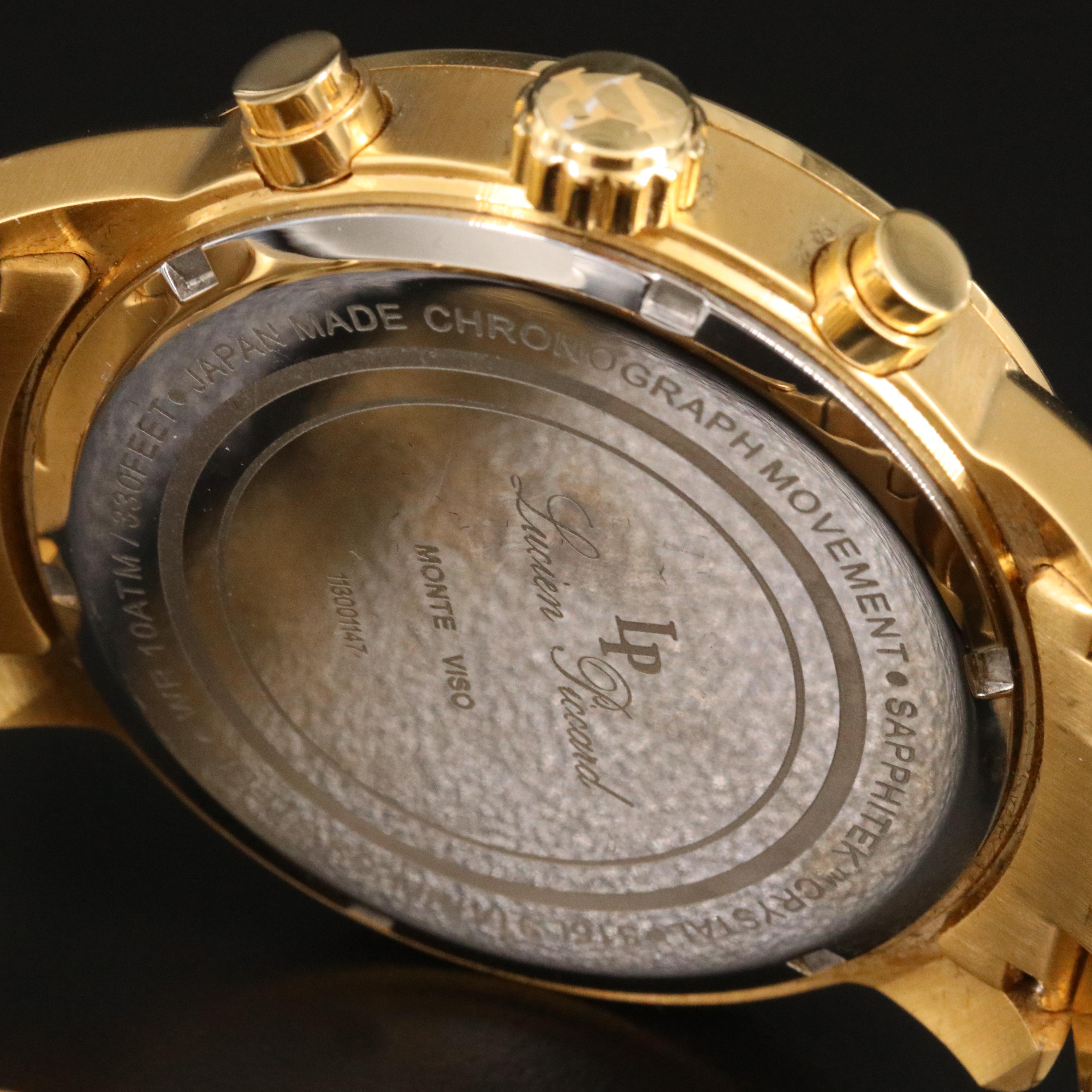 Lucien Piccard Chronograph Black Dial Date Watch