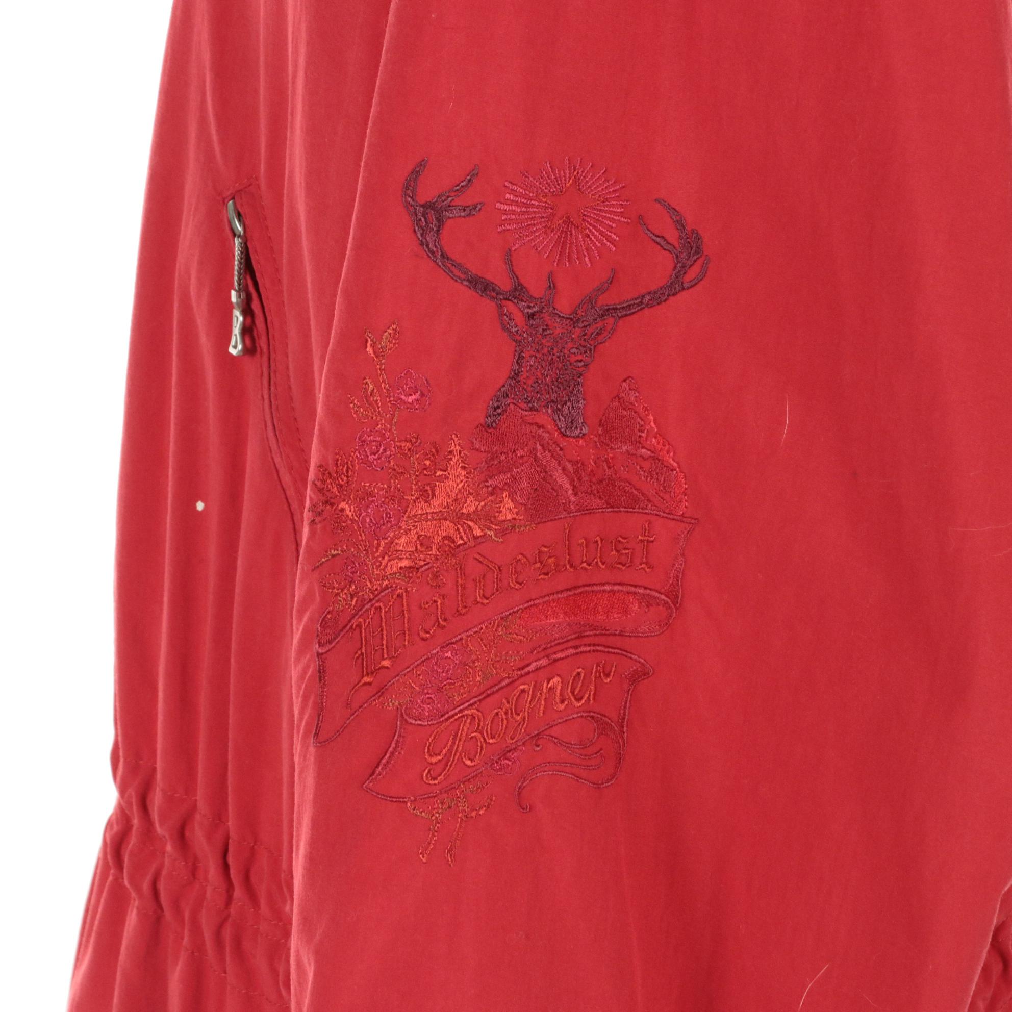 Bogner Cinched Waist Parka Ski Jacket with Raccoon Fur Trimmed Hood