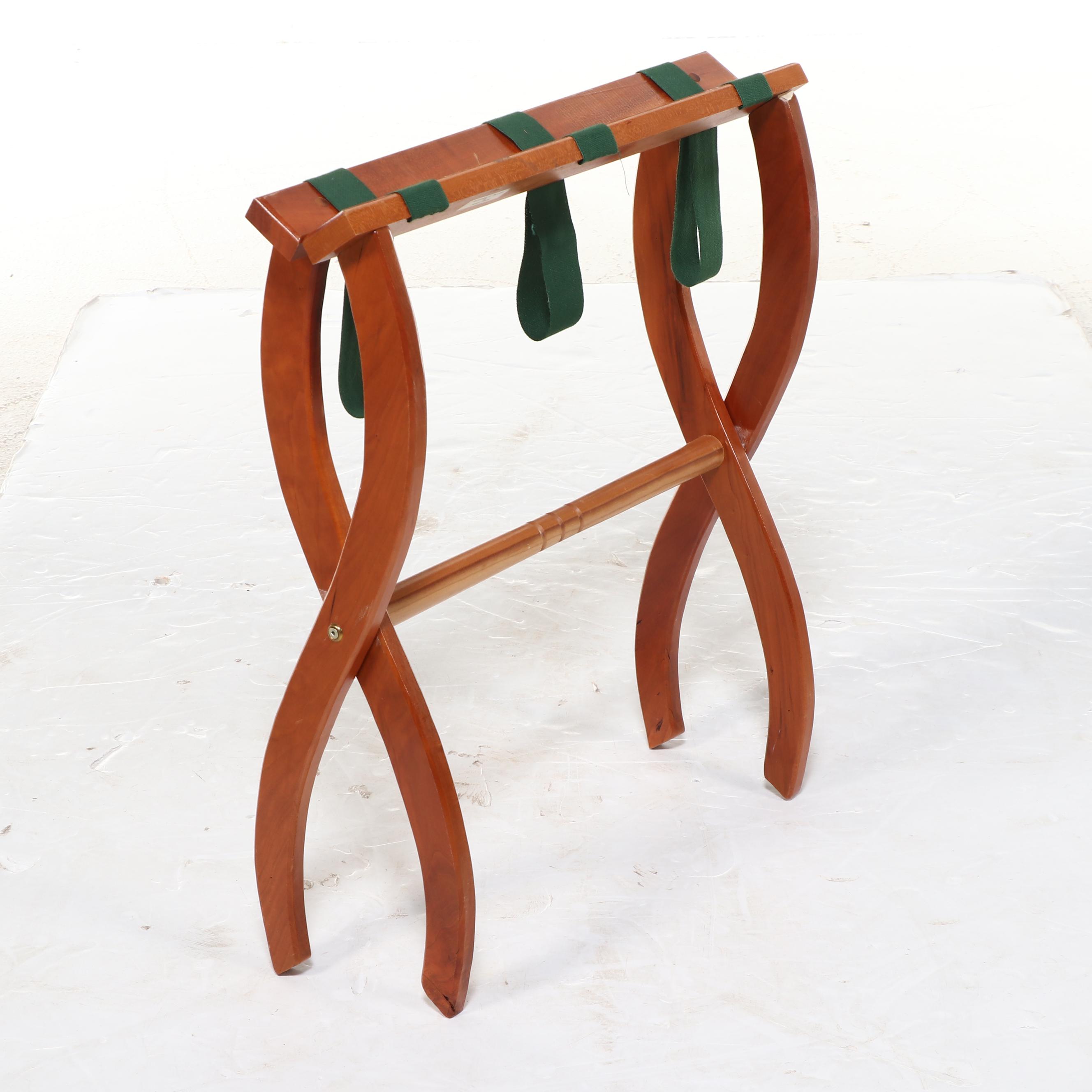 Hobart Studio Cherrywood Folding Luggage Rack