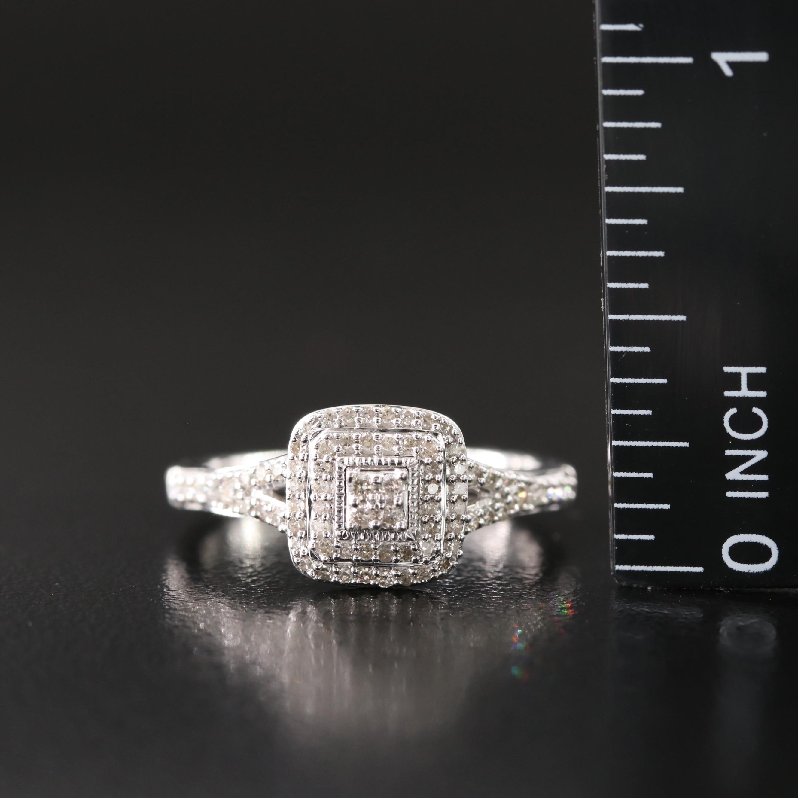 Hallmark Sterling Diamond Ring