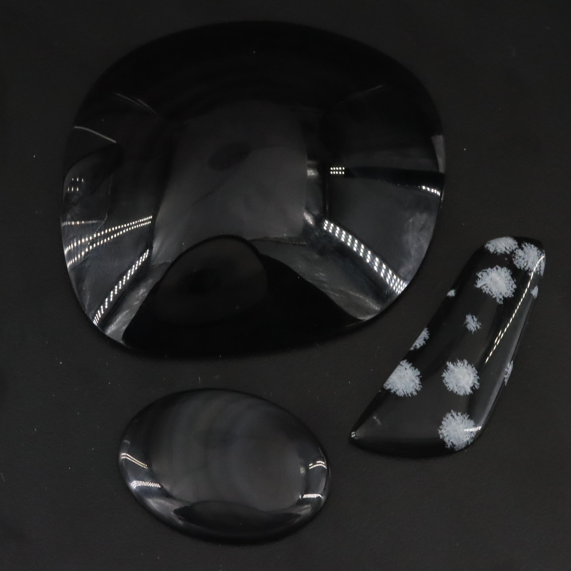 Loose Selection of Rainbow and Snowflake Obsidian