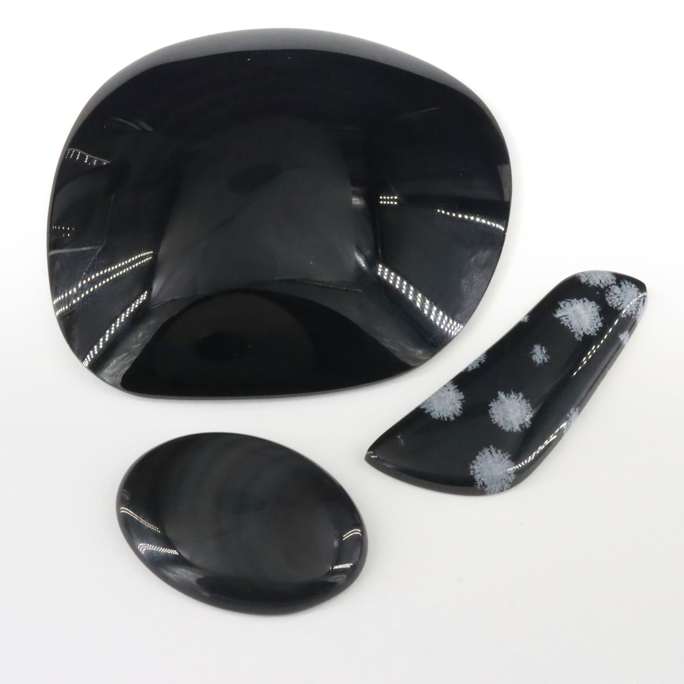 Loose Selection of Rainbow and Snowflake Obsidian