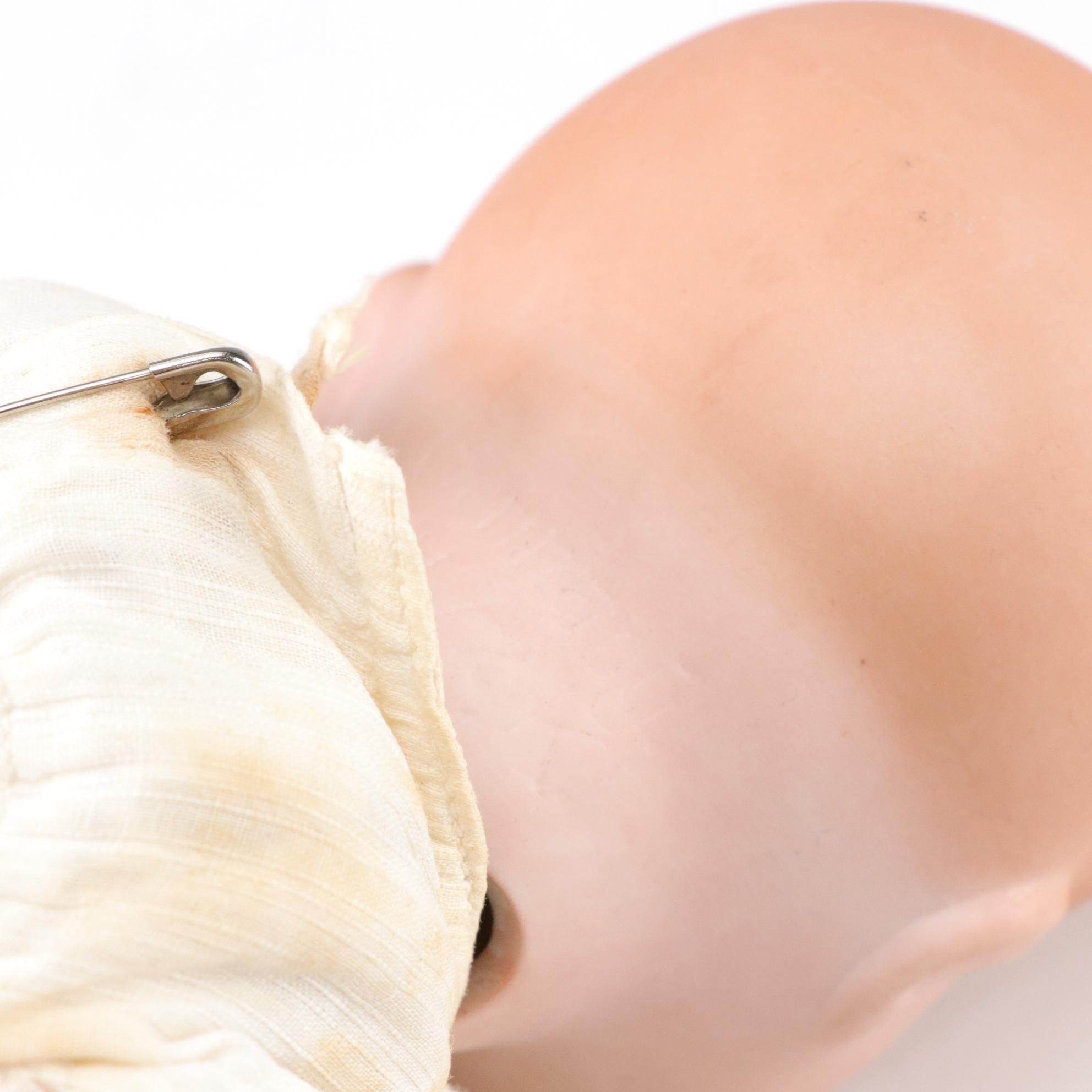 Puppet Baby Doll With German Bisque Baby Dolls, Early to Mid 20th Century