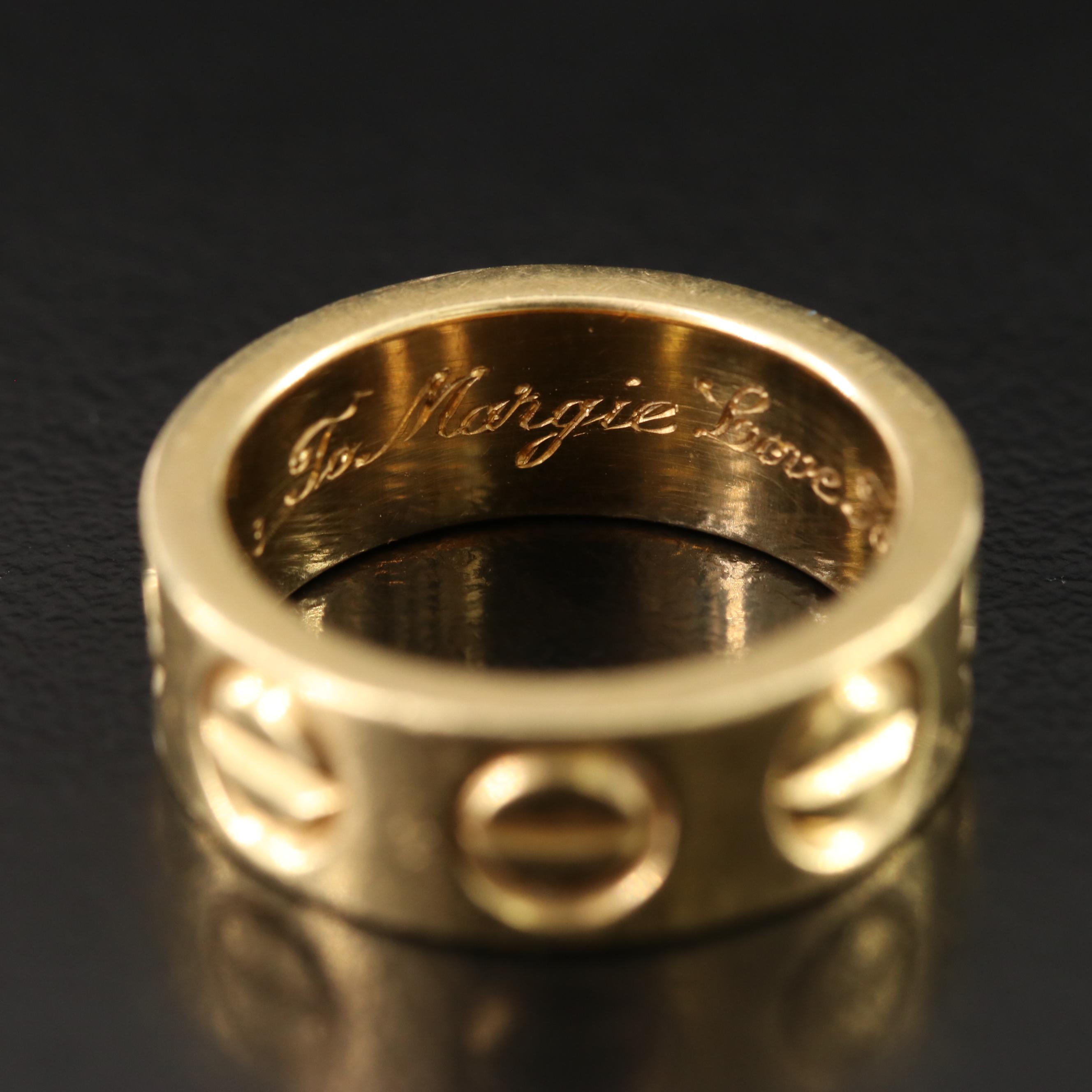 Vintage Cartier 18K Ring, Italy