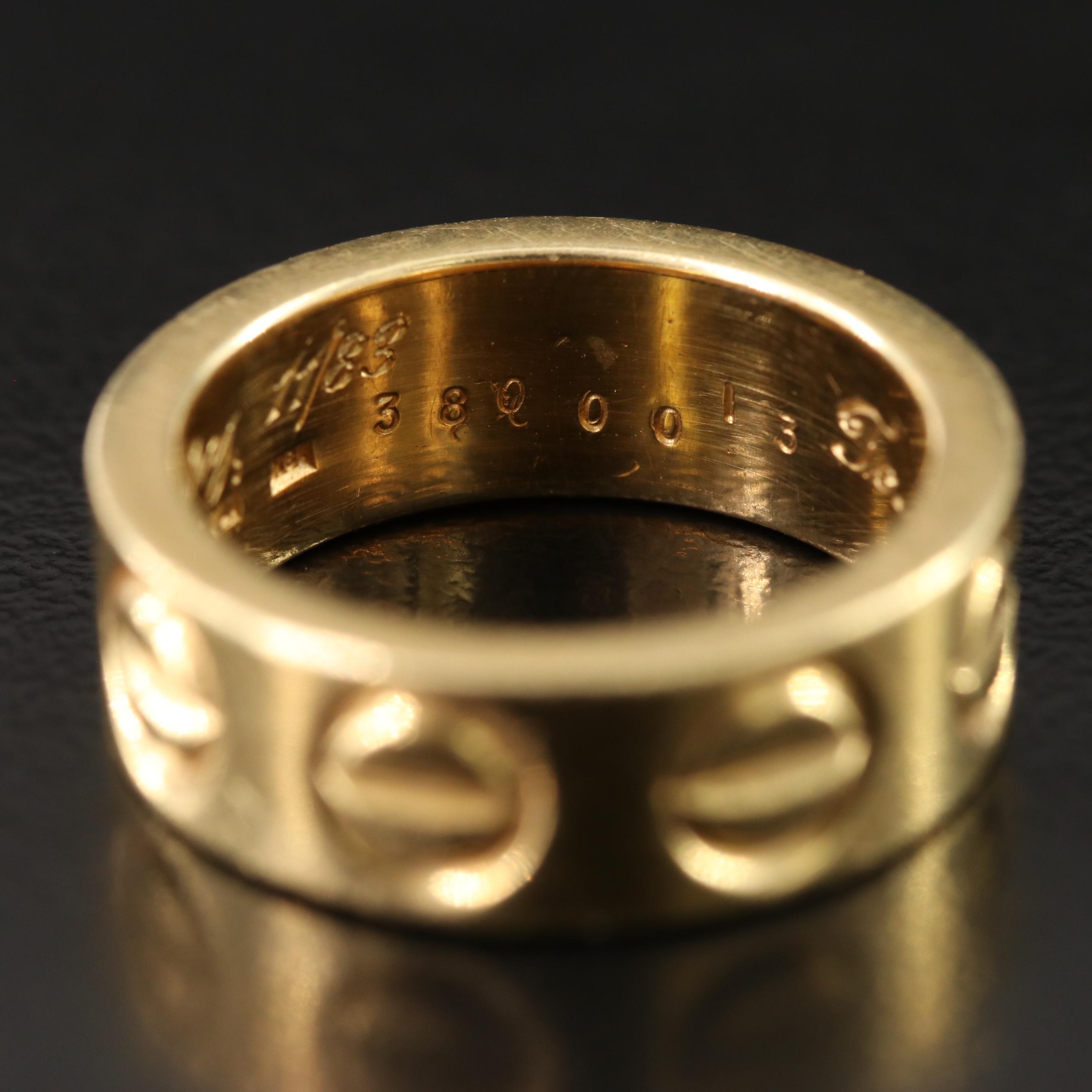 Vintage Cartier 18K Ring, Italy