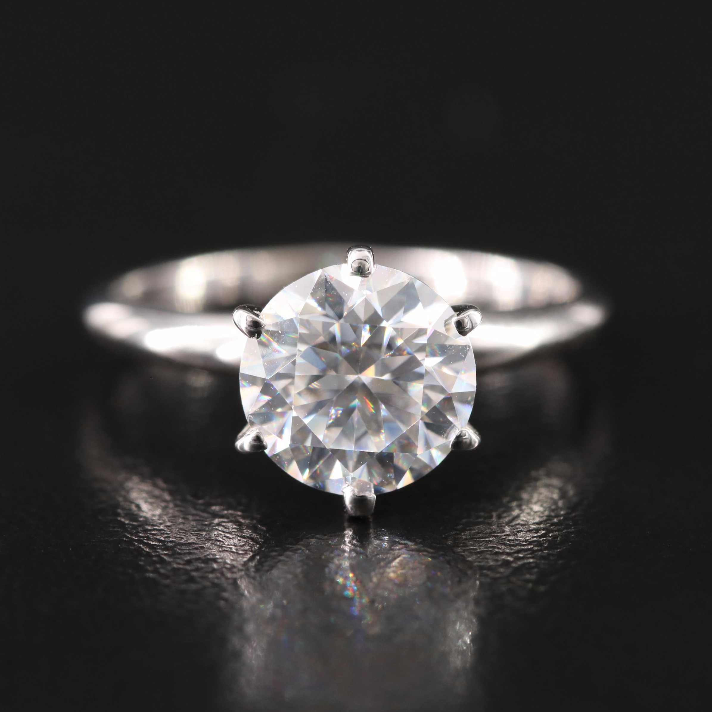 Orecchini A Lobo In Oro Bianco Con Brillanti. - La Morella