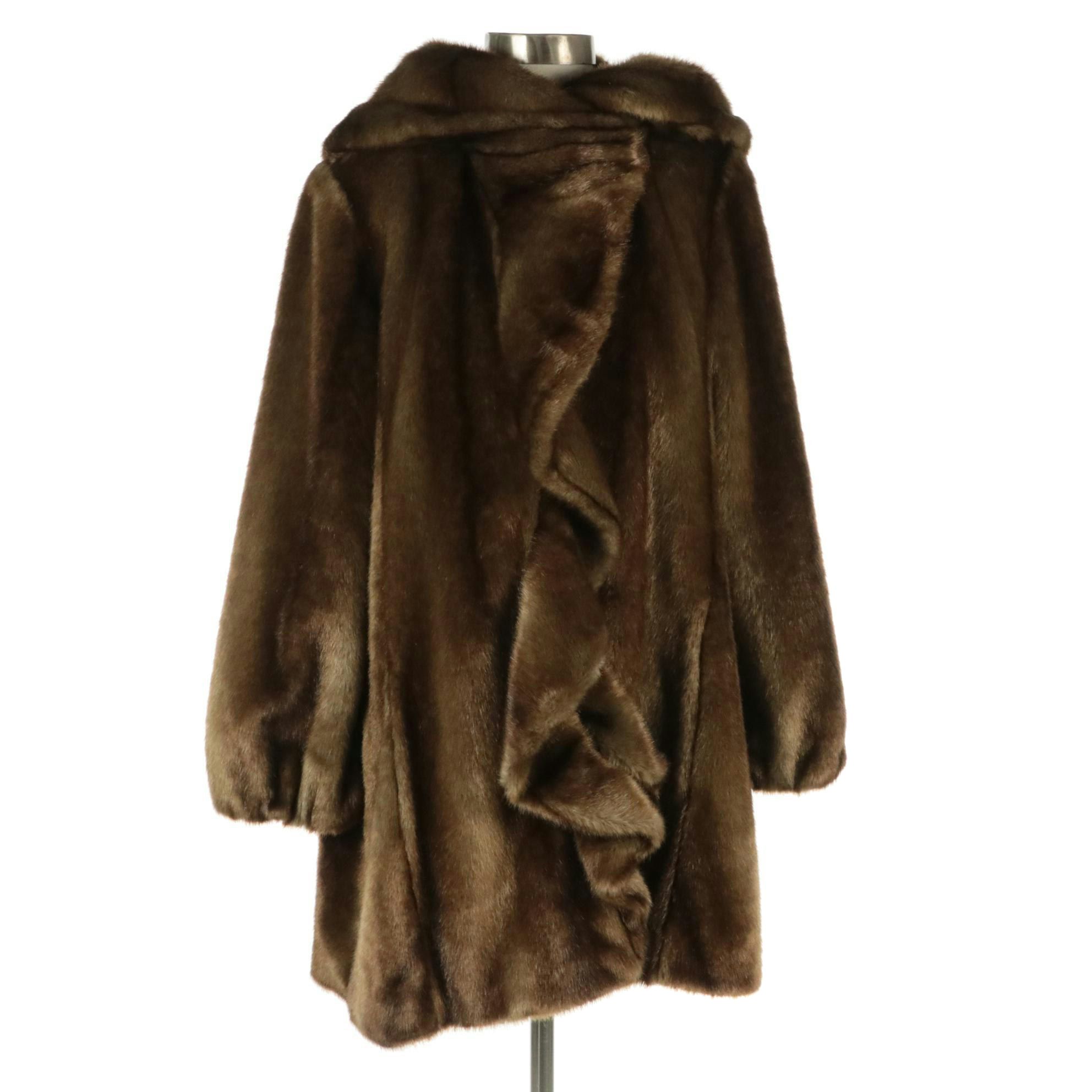 Jones New York Faux Fur Coat