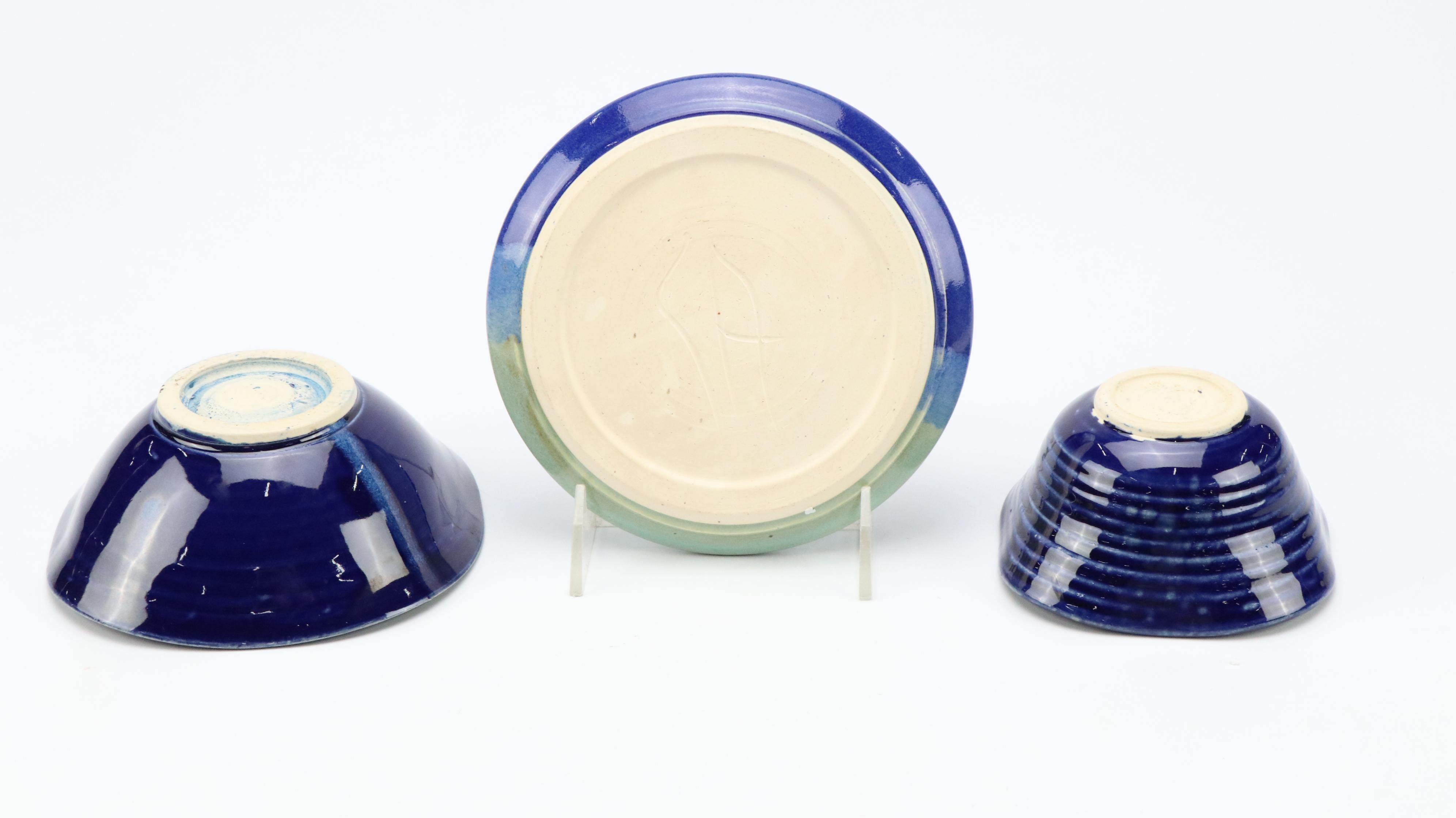 Thomas Harris, Lela Ransohoff, More Artisan Signed Hand-Crafted Pottery