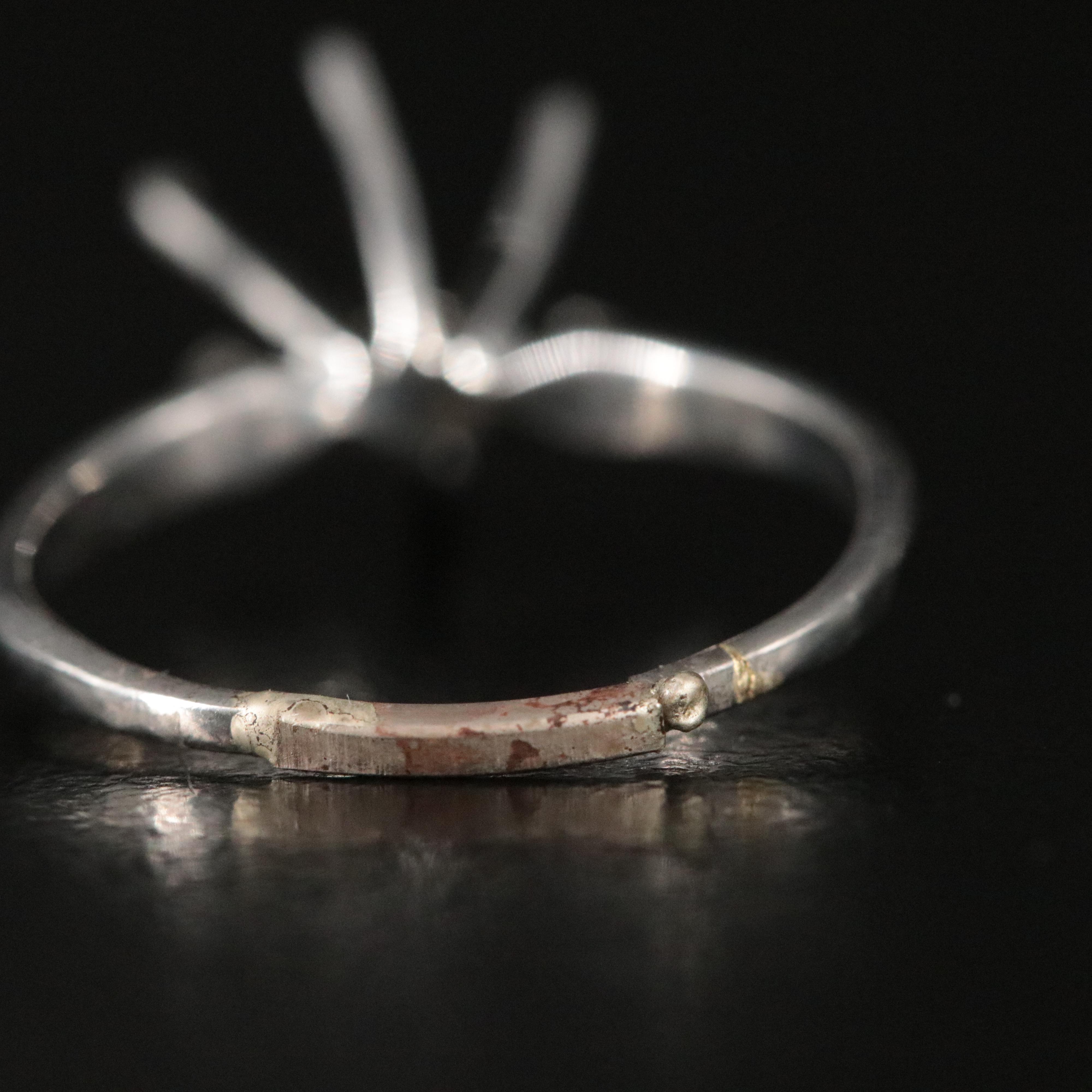 14K Scrap Ring Mounting